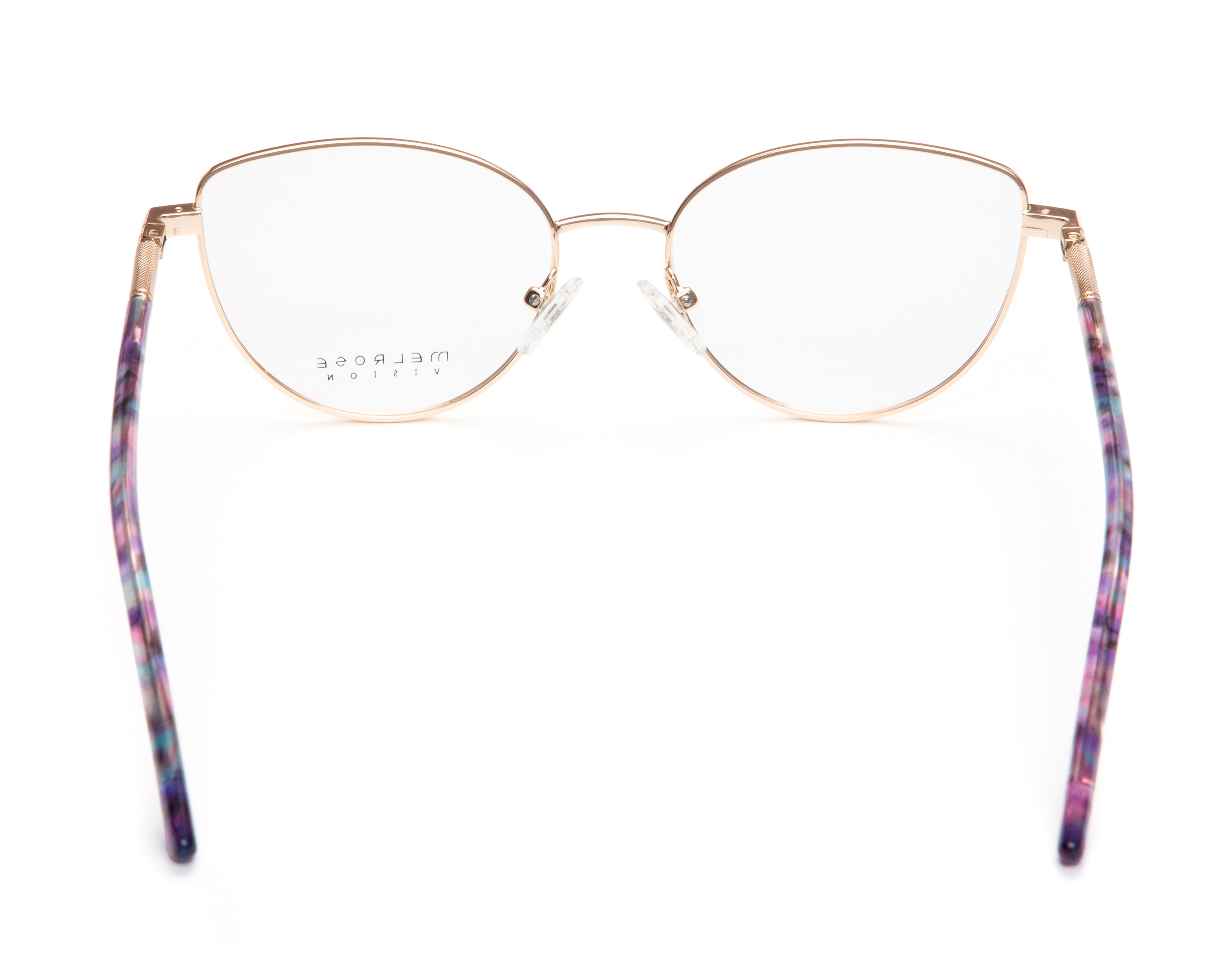 Foto 4 pulgar | Foto 3 | Armazón Oftálmico para Mujer Melrose Cat Eye Oro Rosa
