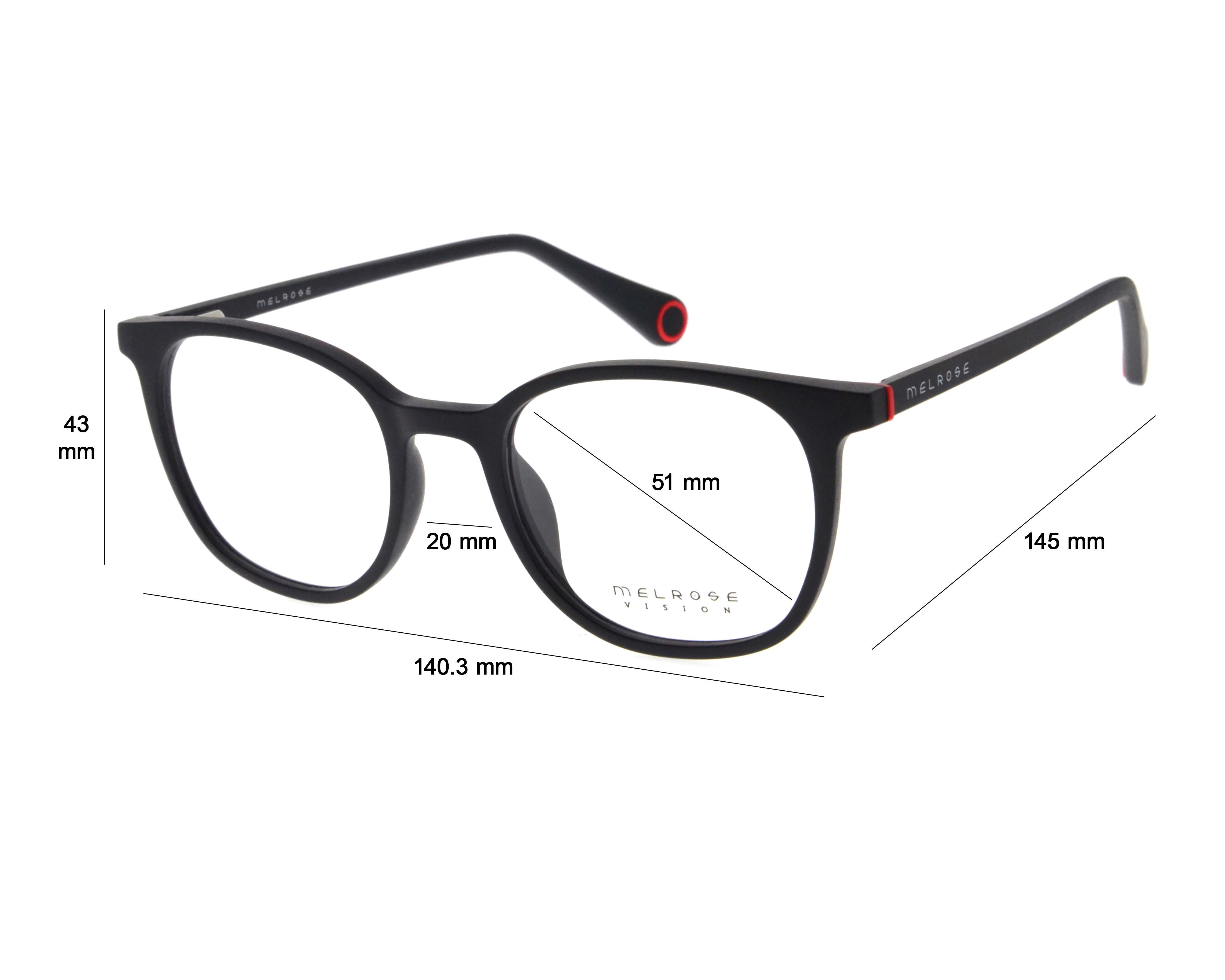 Foto 5 | Foto 5 | Armazón Oftálmico para Hombre Melrose Redondos Negro