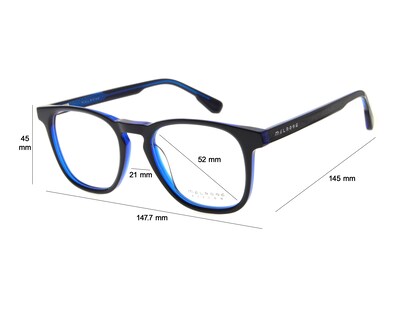 Foto 5 | Foto 5 | Armazón Oftálmico Unisex Melrose Wayfarer Negro
