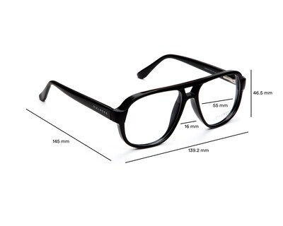 Foto 5 | Foto 5 | Armazón Oftálmico Unisex Melrose Aviador Negro