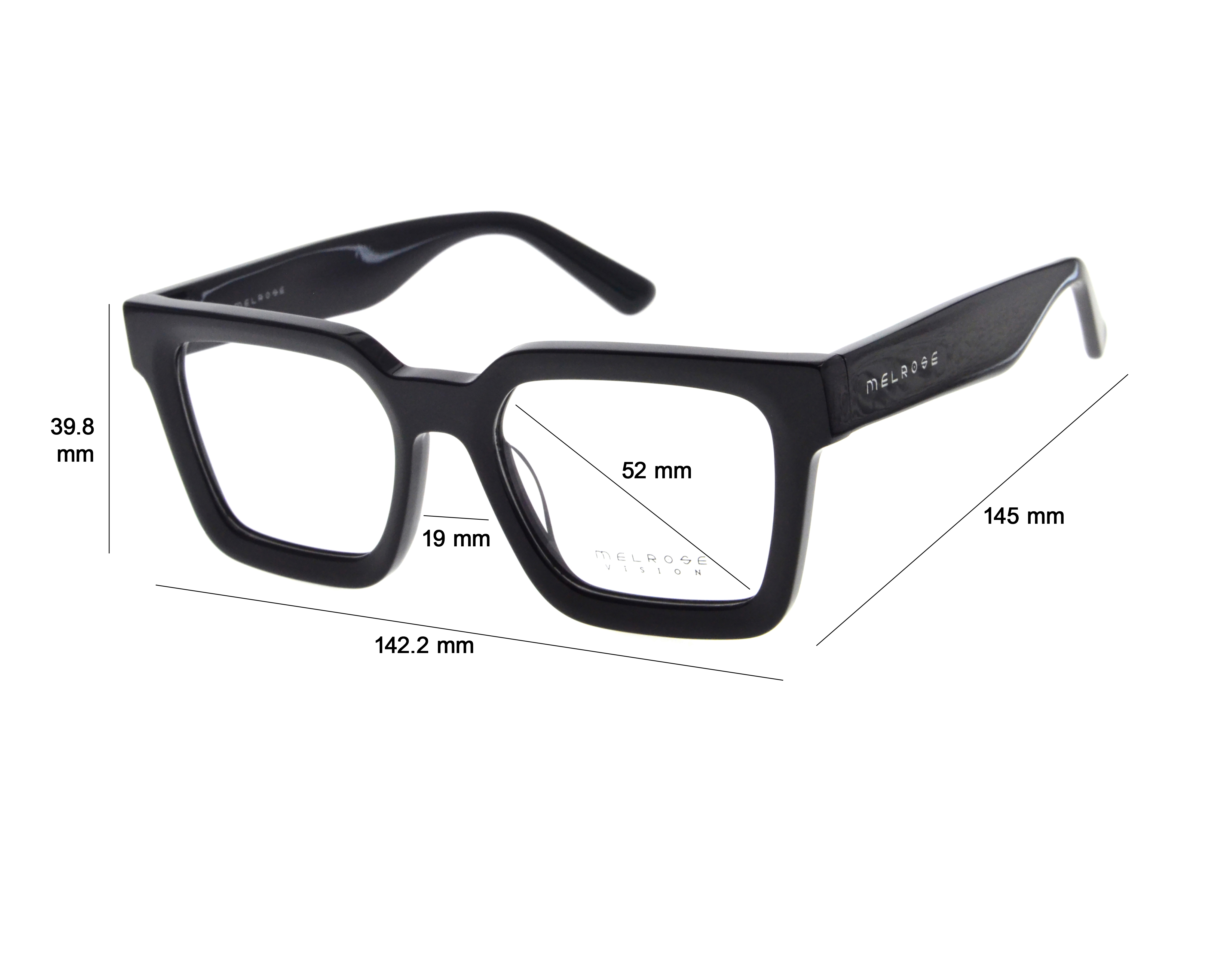 Foto 6 pulgar | Foto 5 | Armazón Oftálmico para Hombre Melrose Cuadrado Negro