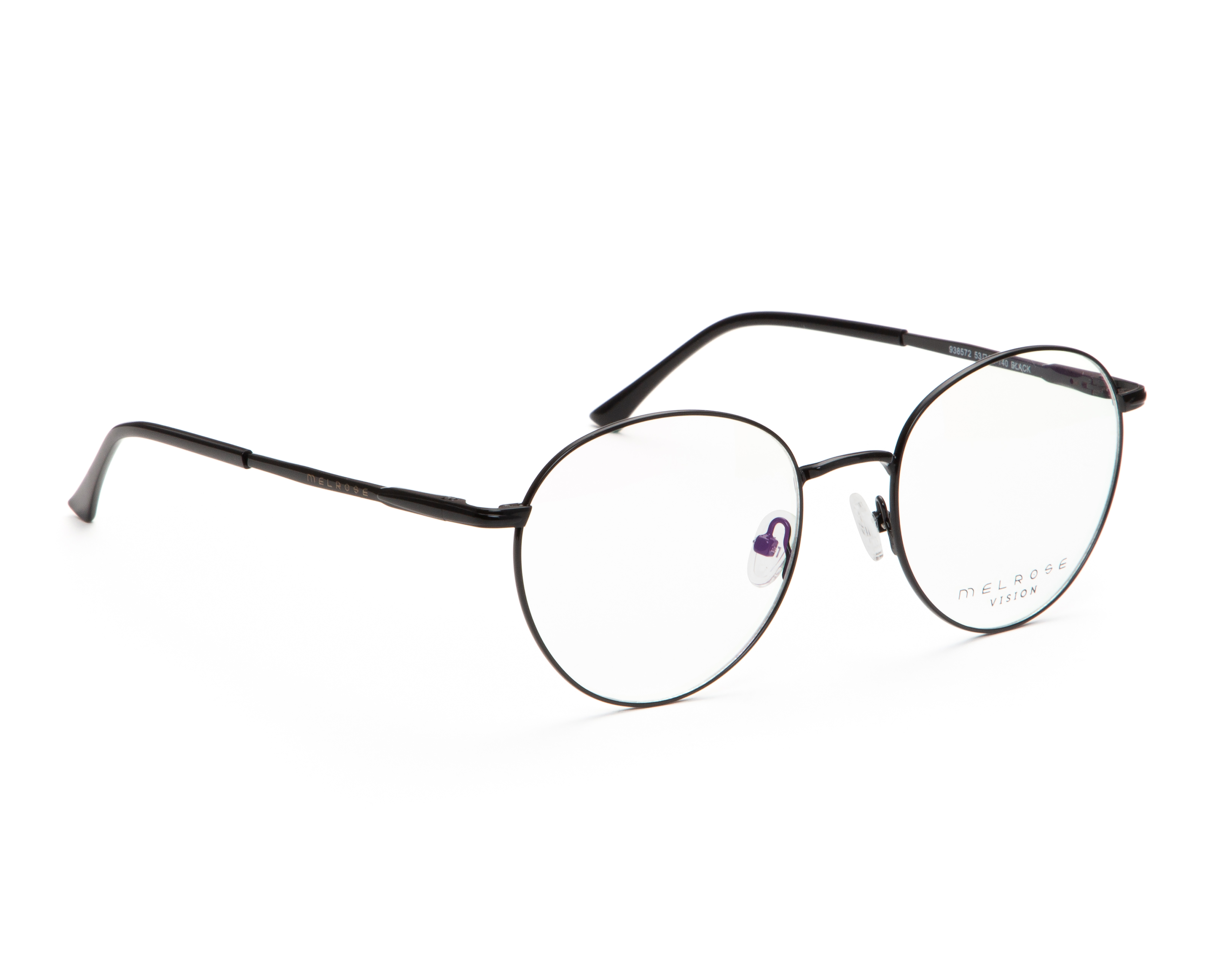 Armazón Oftálmico Unisex Melrose Redondo Negro