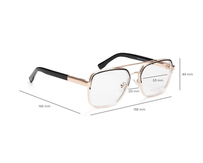 Foto 5 | Foto 5 | Armazón Oftálmico Unisex Melrose Cuadrado Dorado