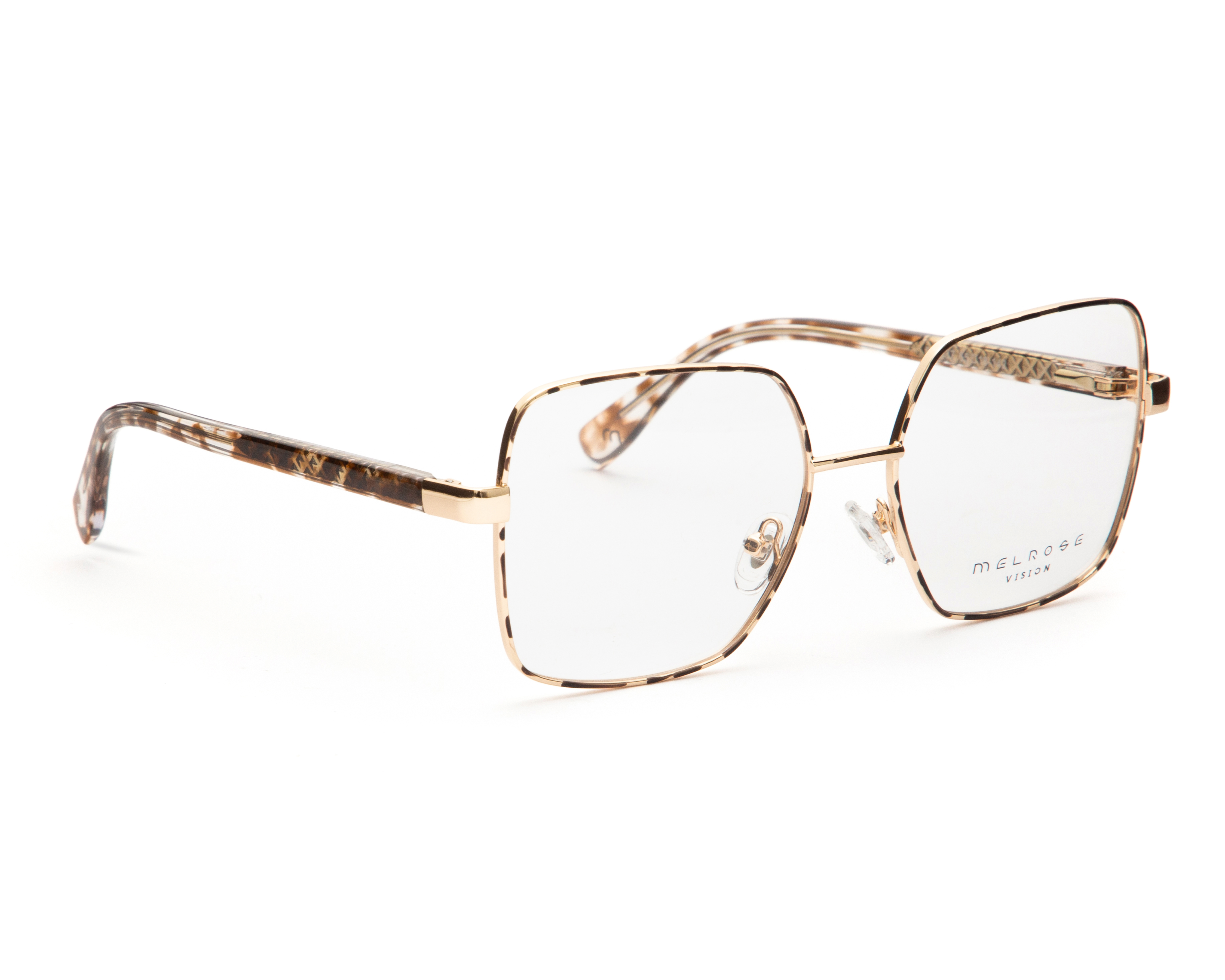 Armazón Oftálmico para Mujer Melrose Cuadrado Dorado