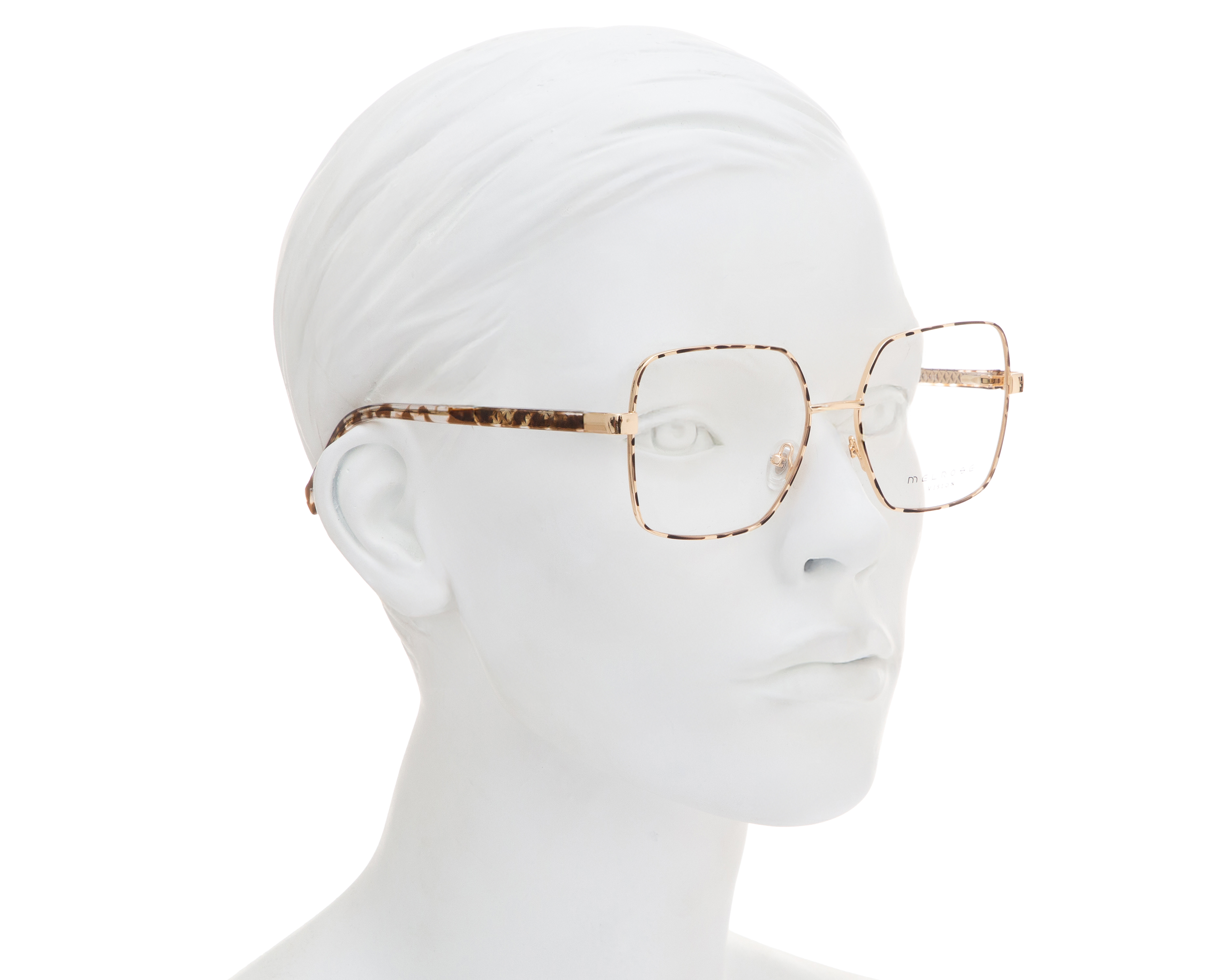 Foto 6 | Foto 6 | Armazón Oftálmico para Mujer Melrose Cuadrado Dorado