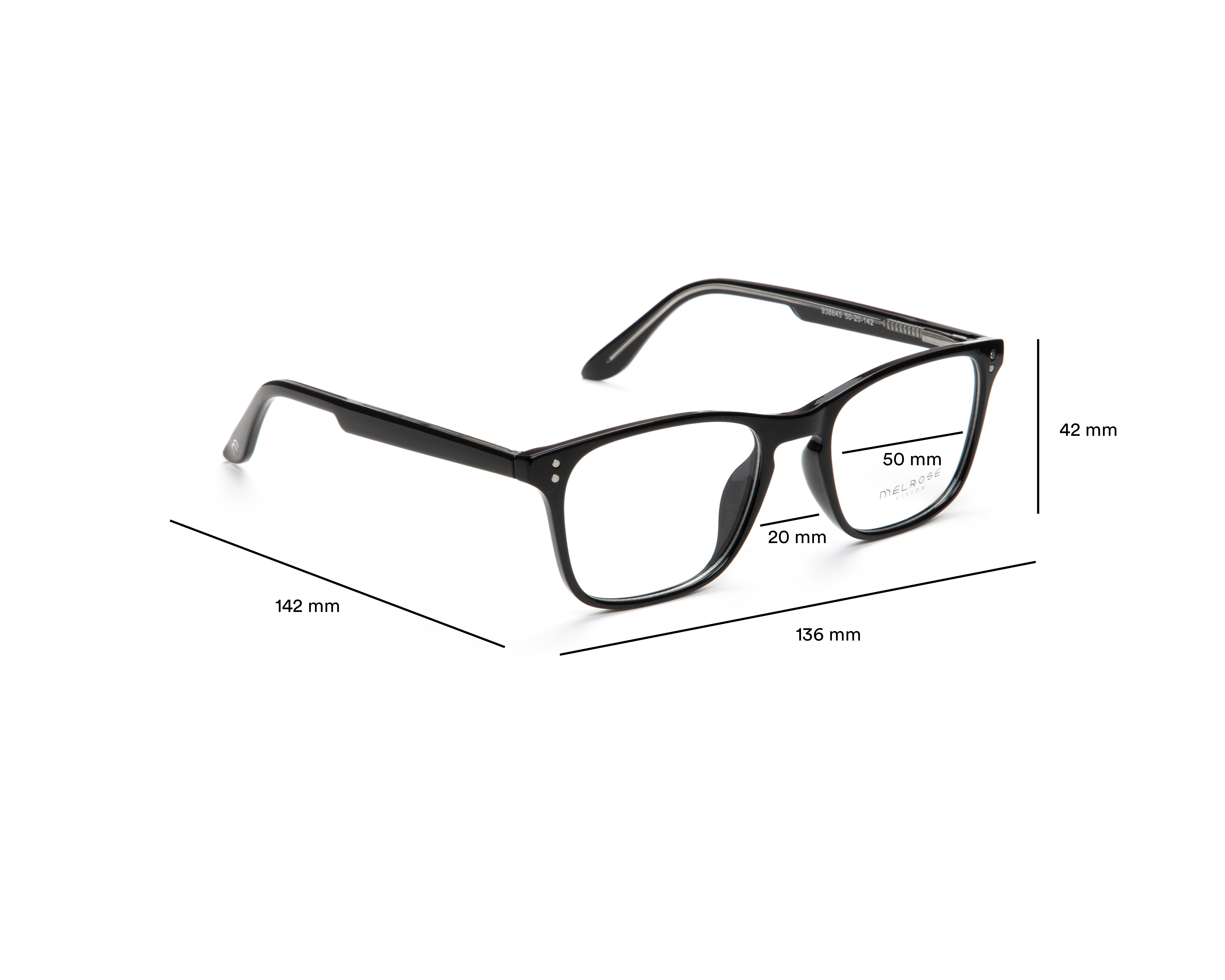 Foto 6 pulgar | Foto 5 | Armazón Oftálmico para Hombre Melrose Wayfarer Negros