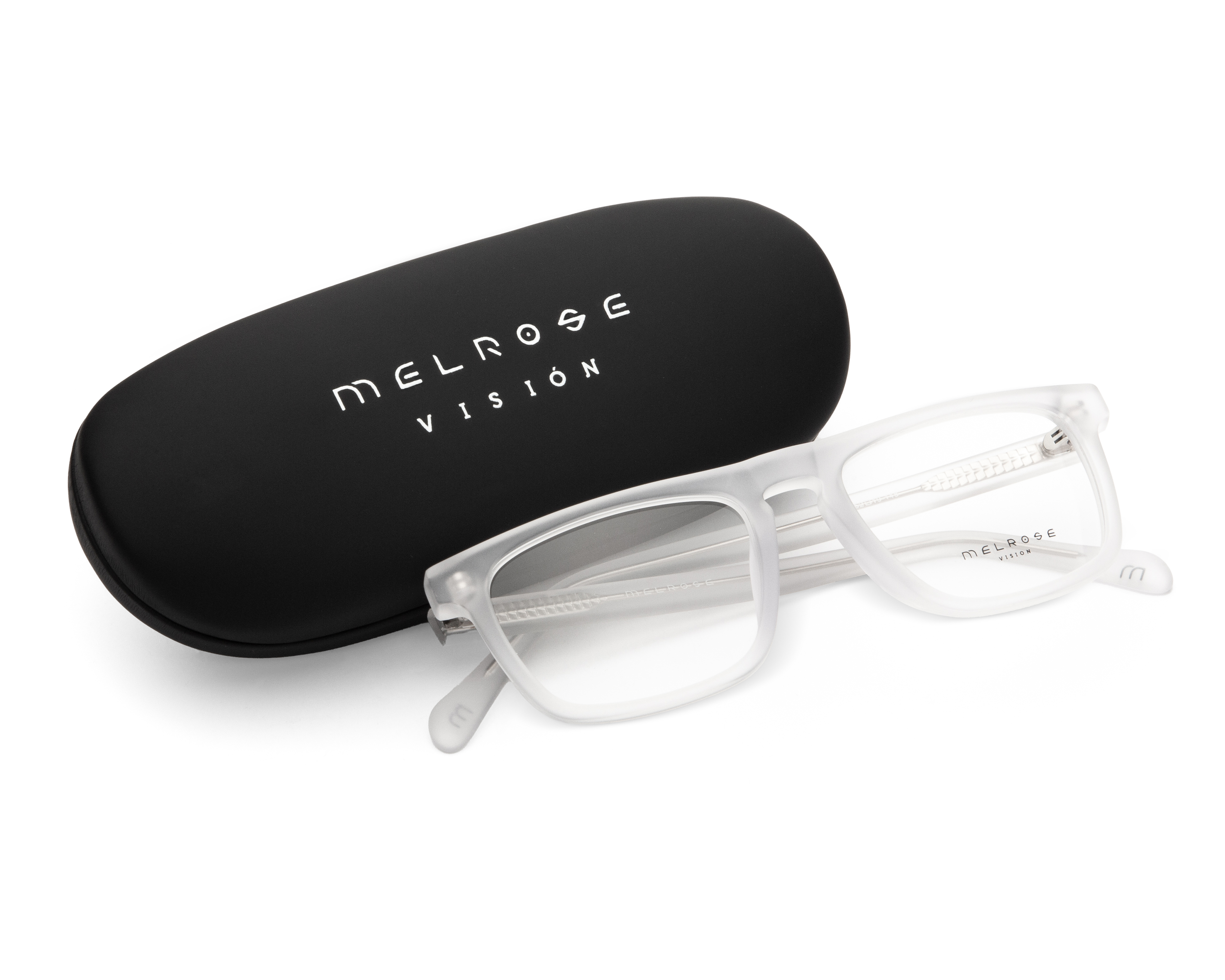 Foto 5 pulgar | Foto 4 | Armazón Oftálmico Unisex Melrose Rectangulares Cristal Matte