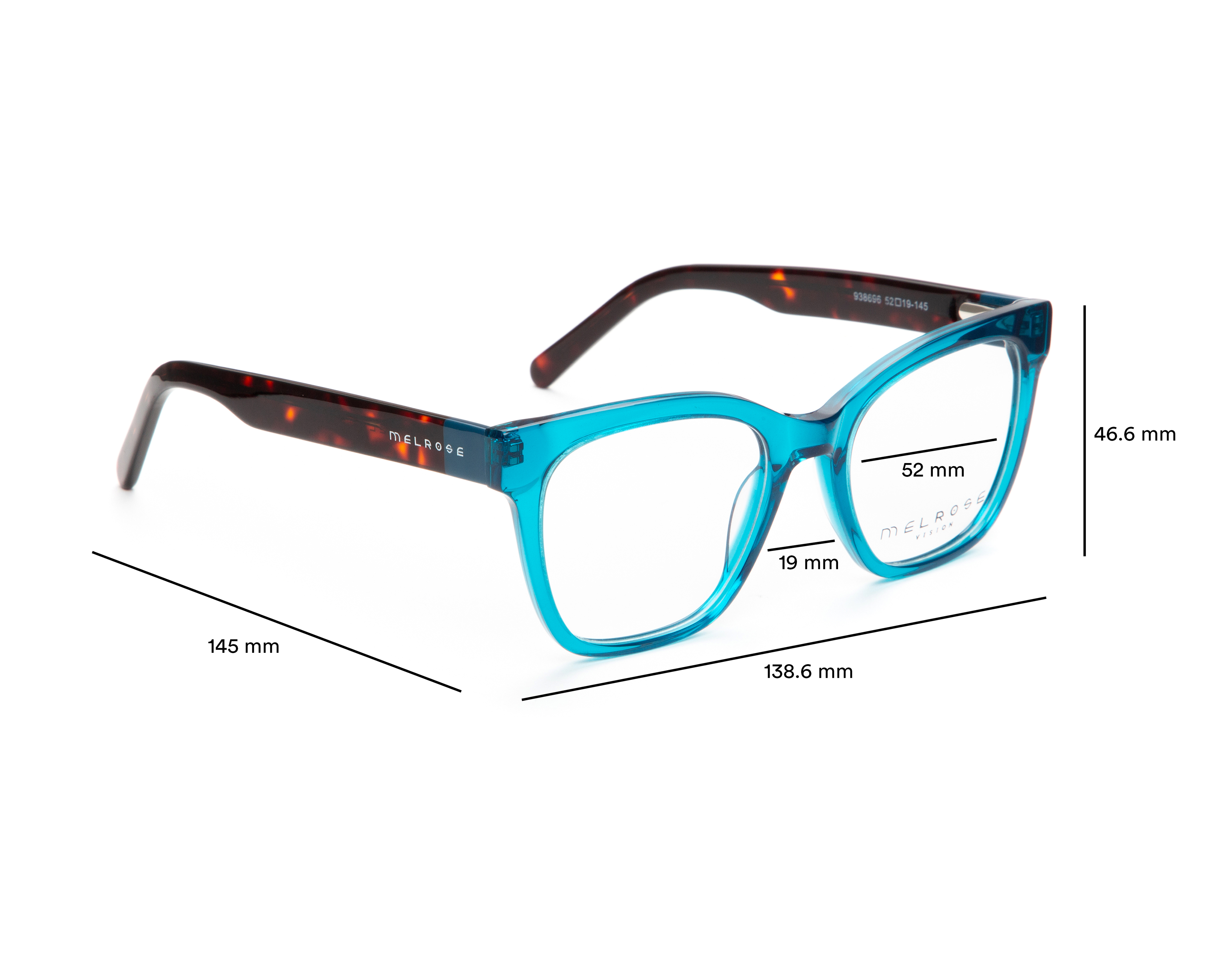 Foto 5 | Foto 5 | Armazón Oftálmico para Mujer Cat Eye Melrose Azul