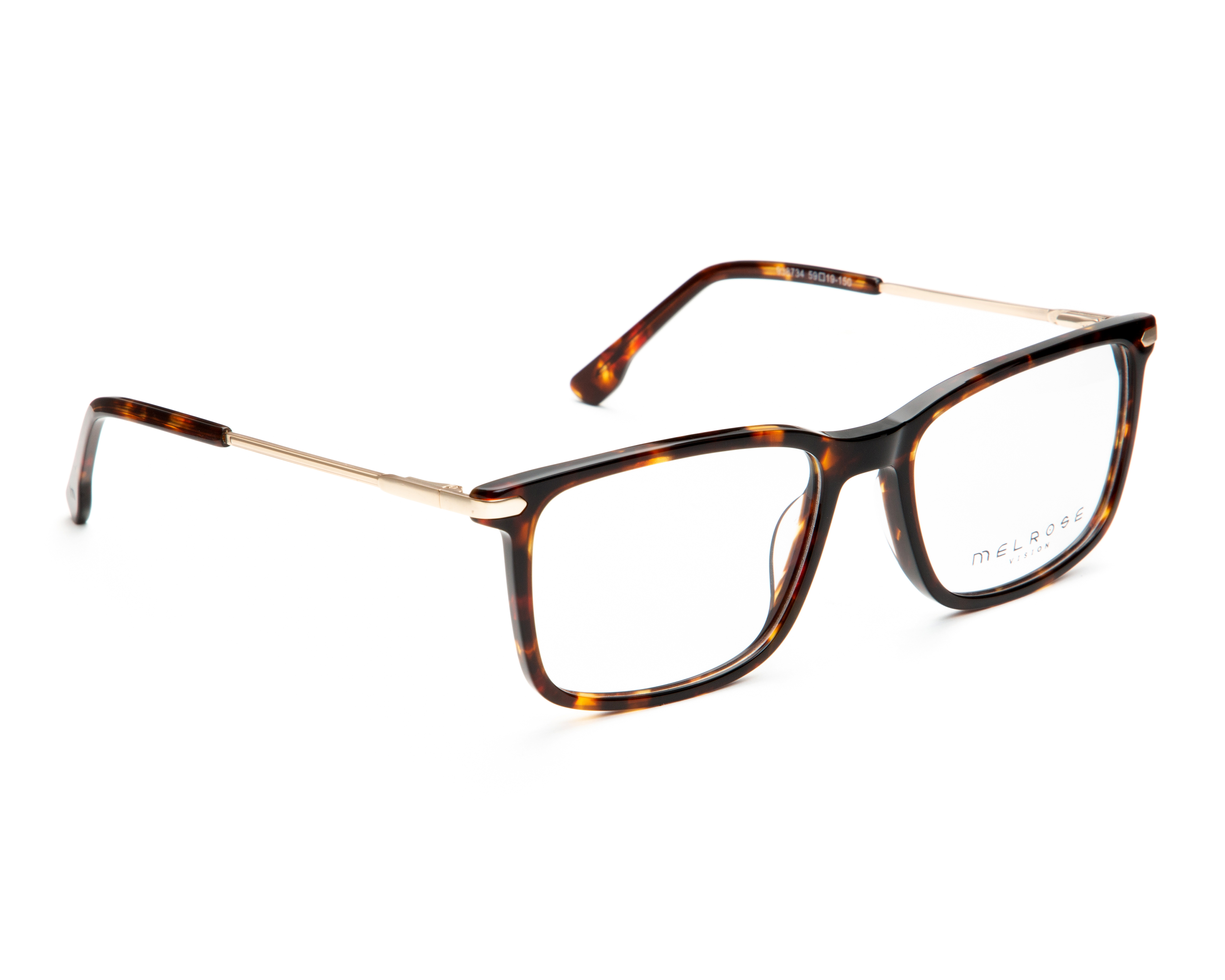 Armazón Oftálmico para Mujer Melrose Cuadrado Havana Café