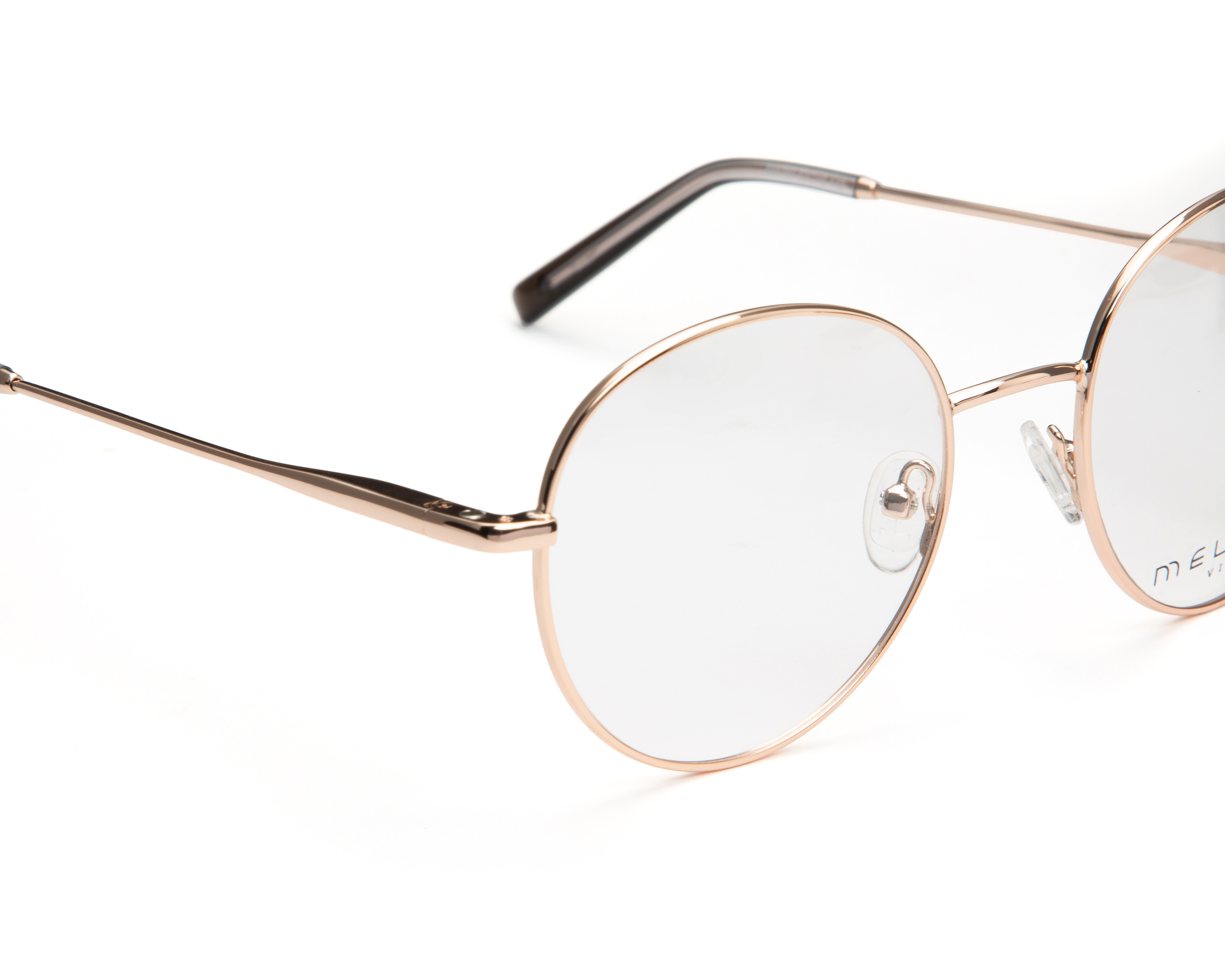 Foto 5 pulgar | Foto 4 | Armazón Oftálmico con Clip On Unisex Melrose Redondo Dorado