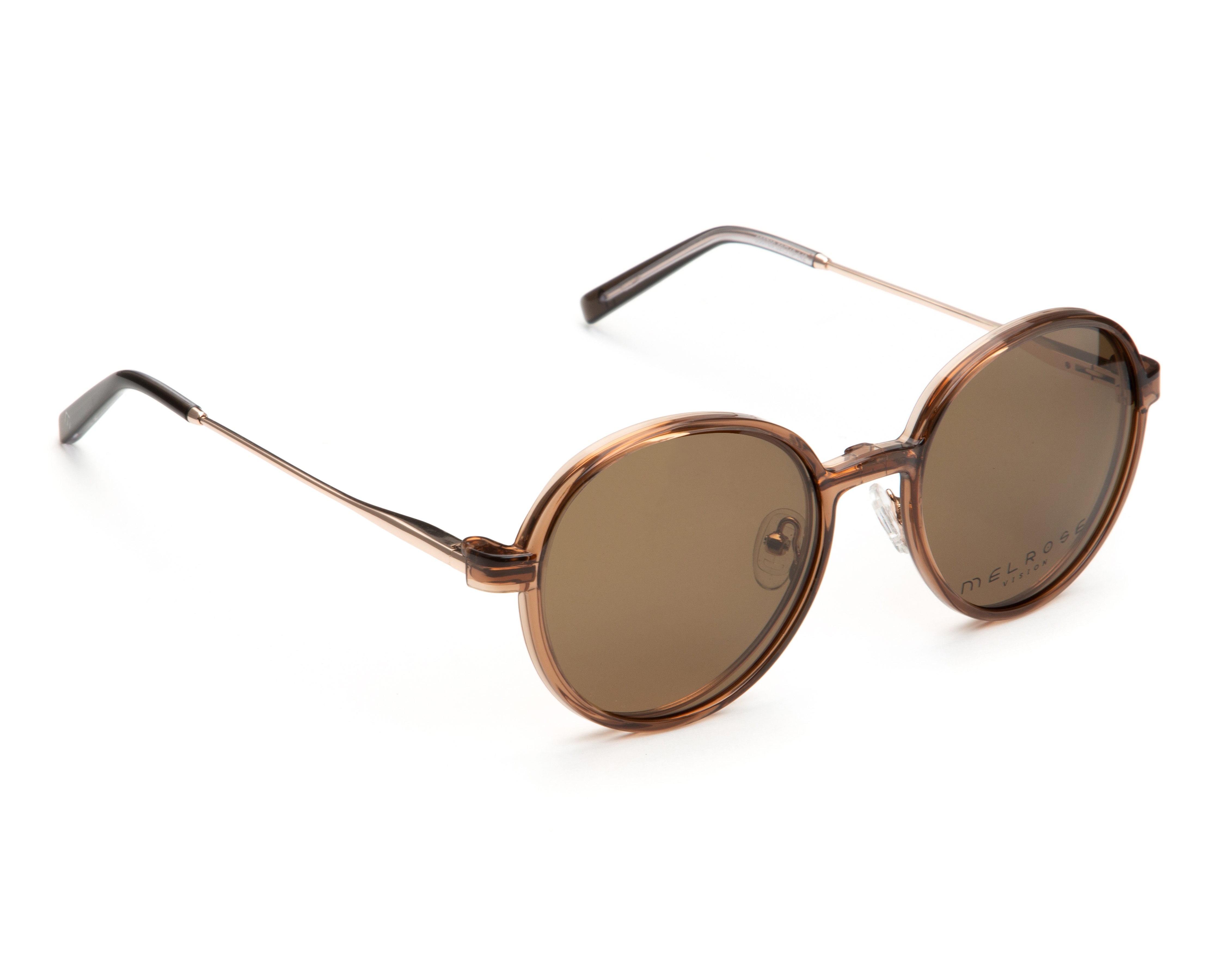 Foto 5 | Foto 5 | Armazón Oftálmico con Clip On Unisex Melrose Redondo Dorado