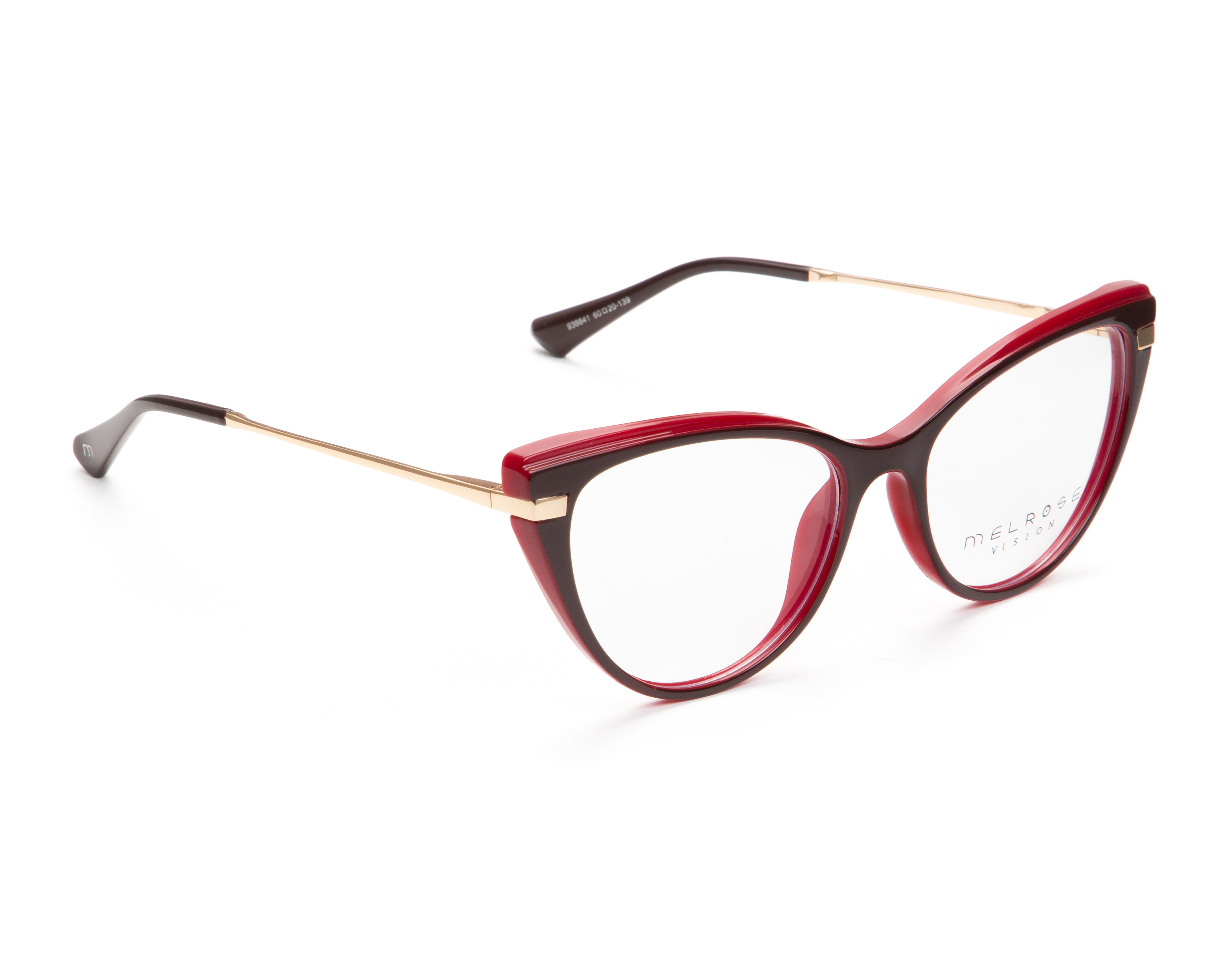 Armazón Oftálmico para Mujer Melrose Cat Eye Tinto
