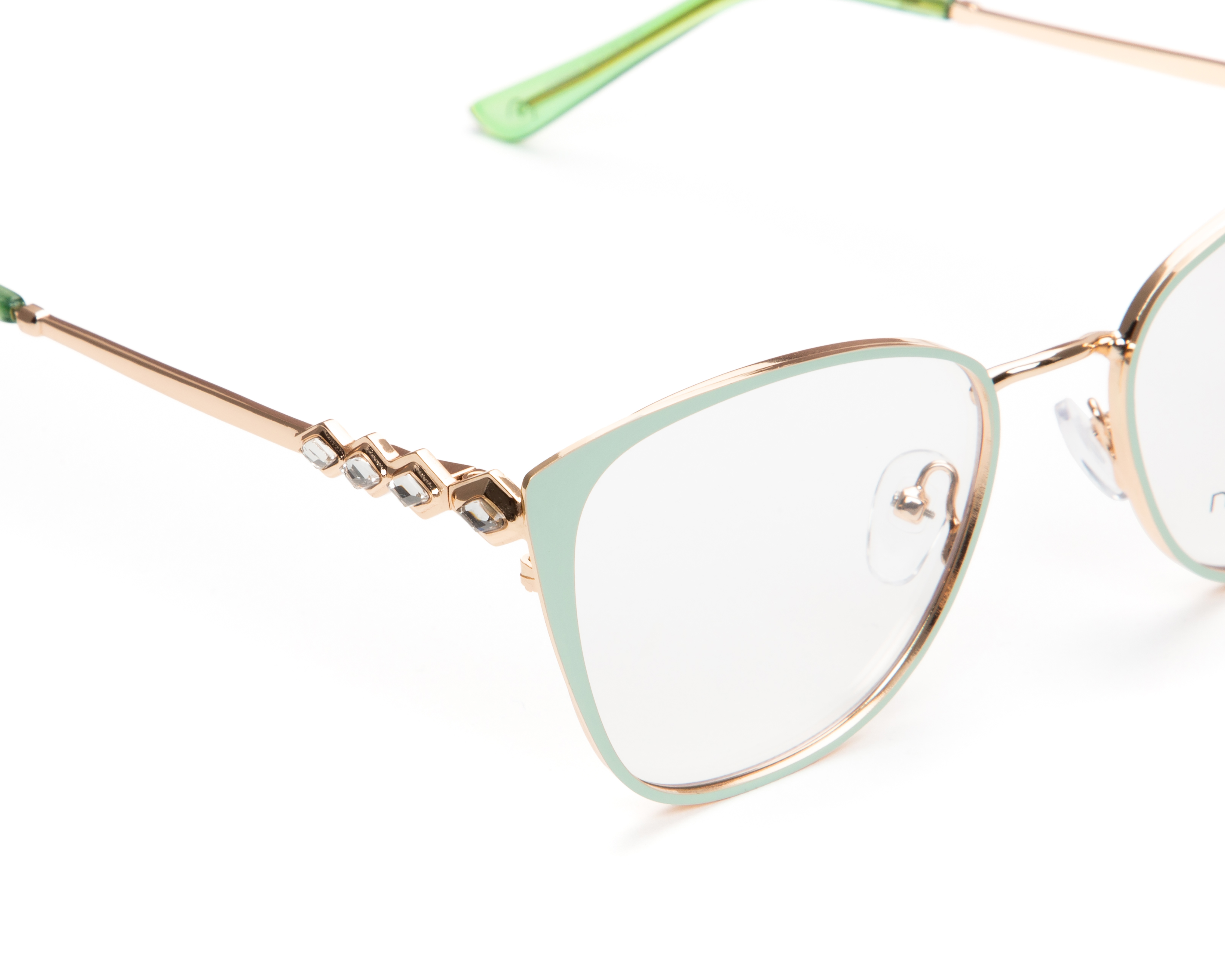 Foto 5 pulgar | Foto 4 | Armazón Oftálmico para Mujer Melrose Cat Eye Verde