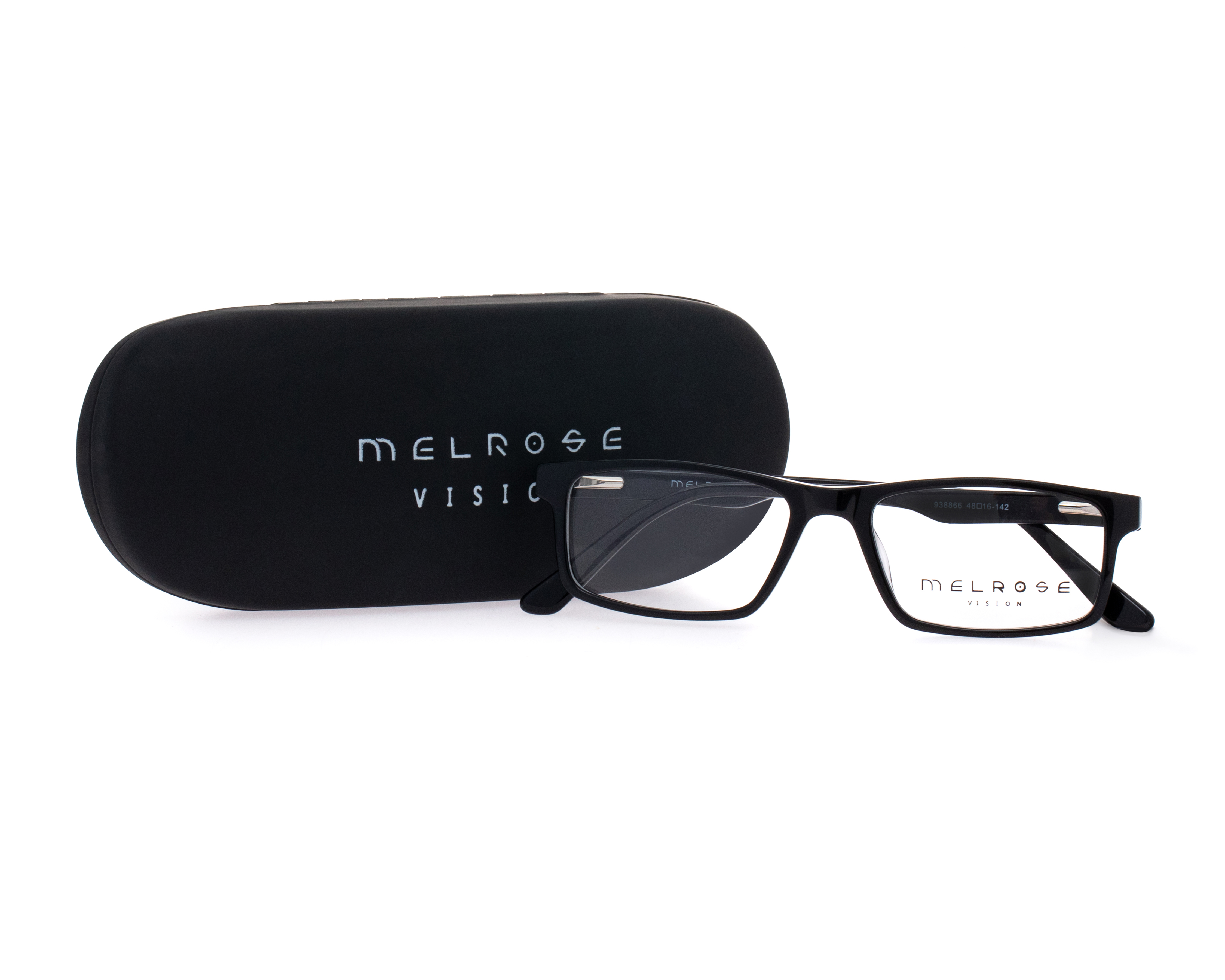 Foto 6 pulgar | Foto 5 | Armazón Oftálmico Unisex Melrose Cuadrado Negro