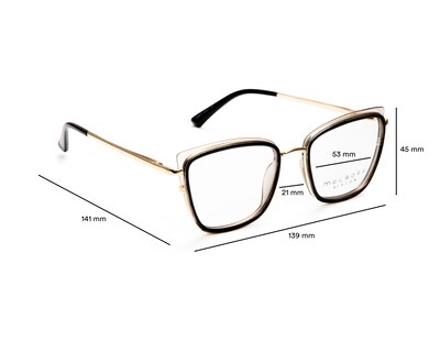 Foto 5 | Foto 5 | Armazón Oftálmico para Mujer Melrose Cat Eye Negro