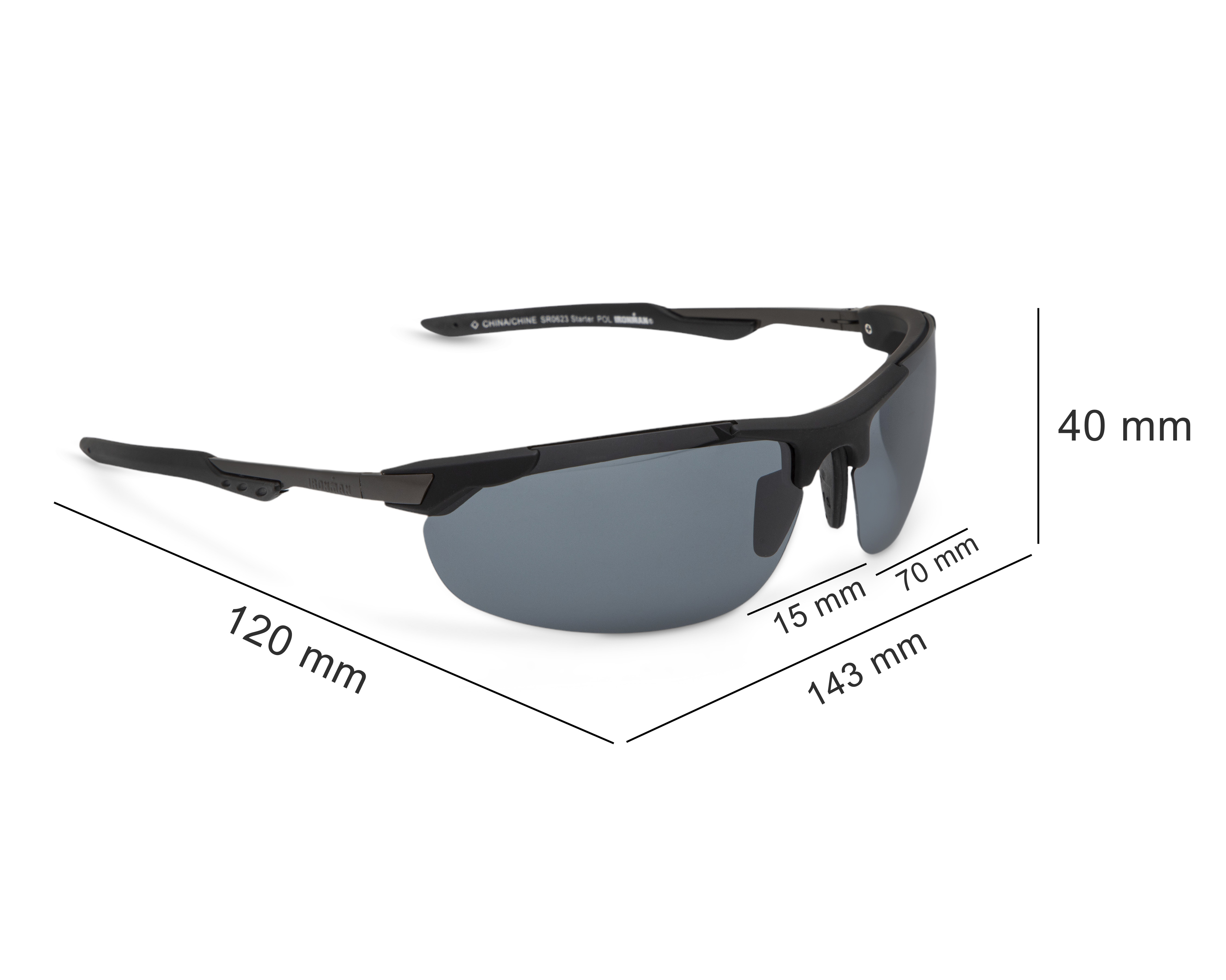 Foto 8 pulgar | Foto 7 | Lentes de Sol para Hombre Ironman Deportivo Starter Negro