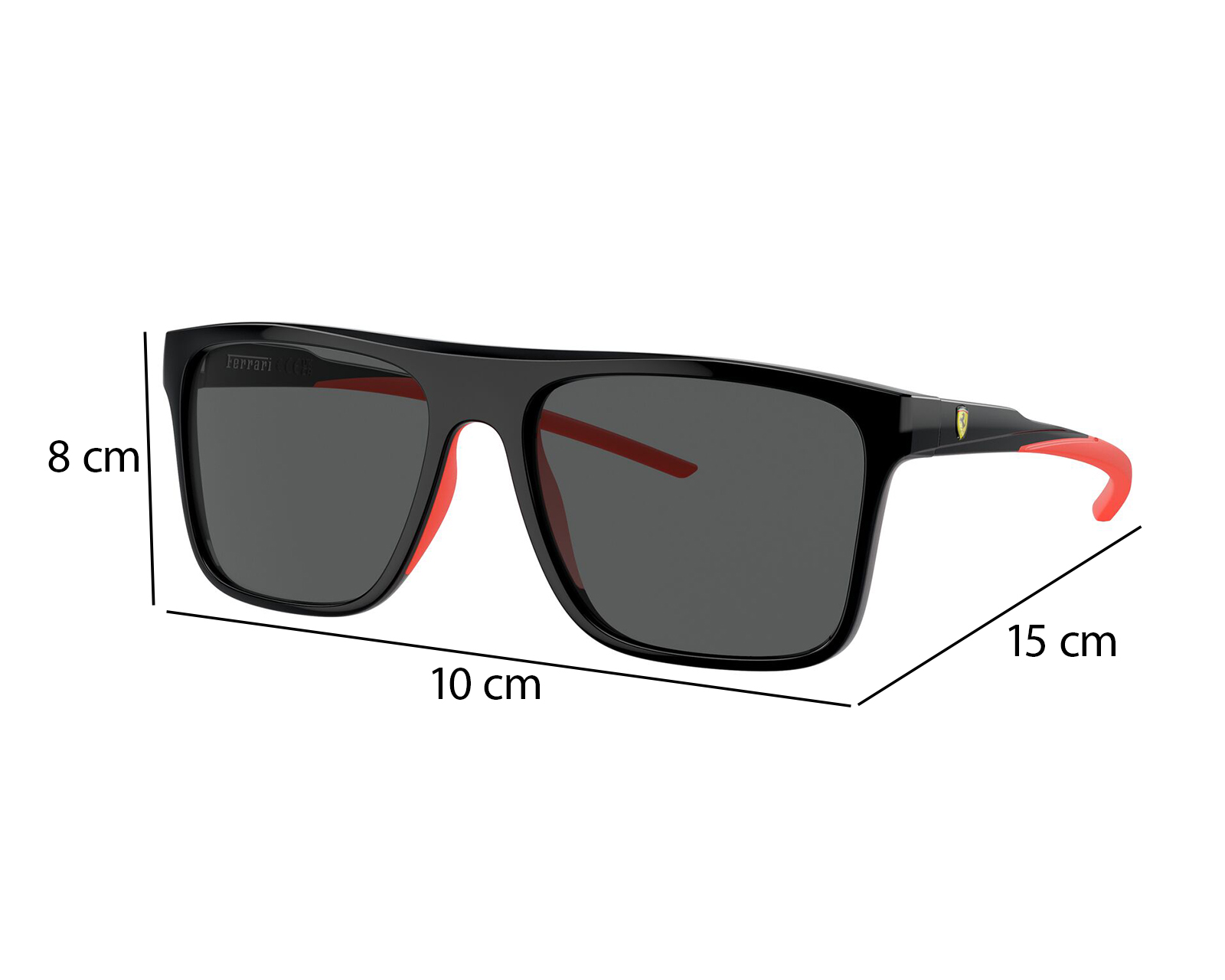Foto 8 | Foto 8 | Lentes de Sol para Hombre Ferrari Rectangular 0FZ6006 Negro