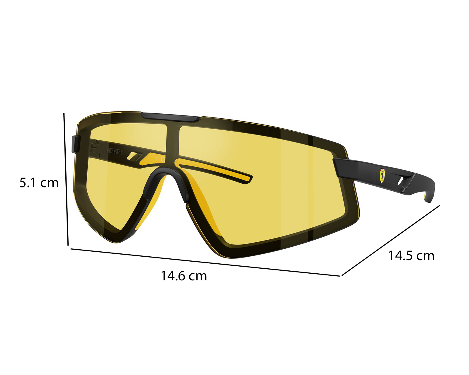Foto 9 pulgar | Foto 8 | Lentes de Sol para Hombre Ferrari Deportivo Amarillos
