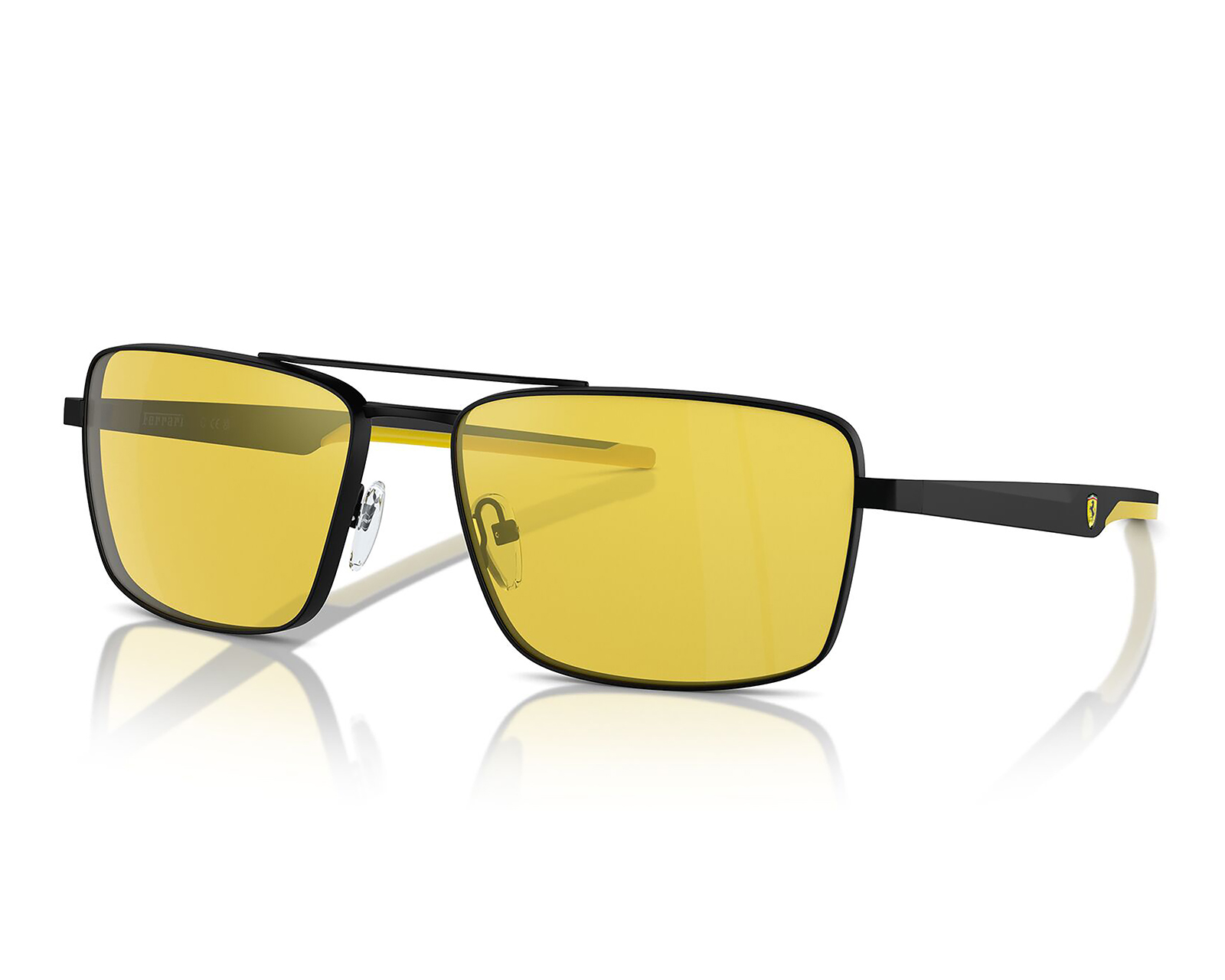 Foto 2 pulgar | Foto 1 | Lentes de Sol para Hombre Ferrari Rectangulares Amarillos