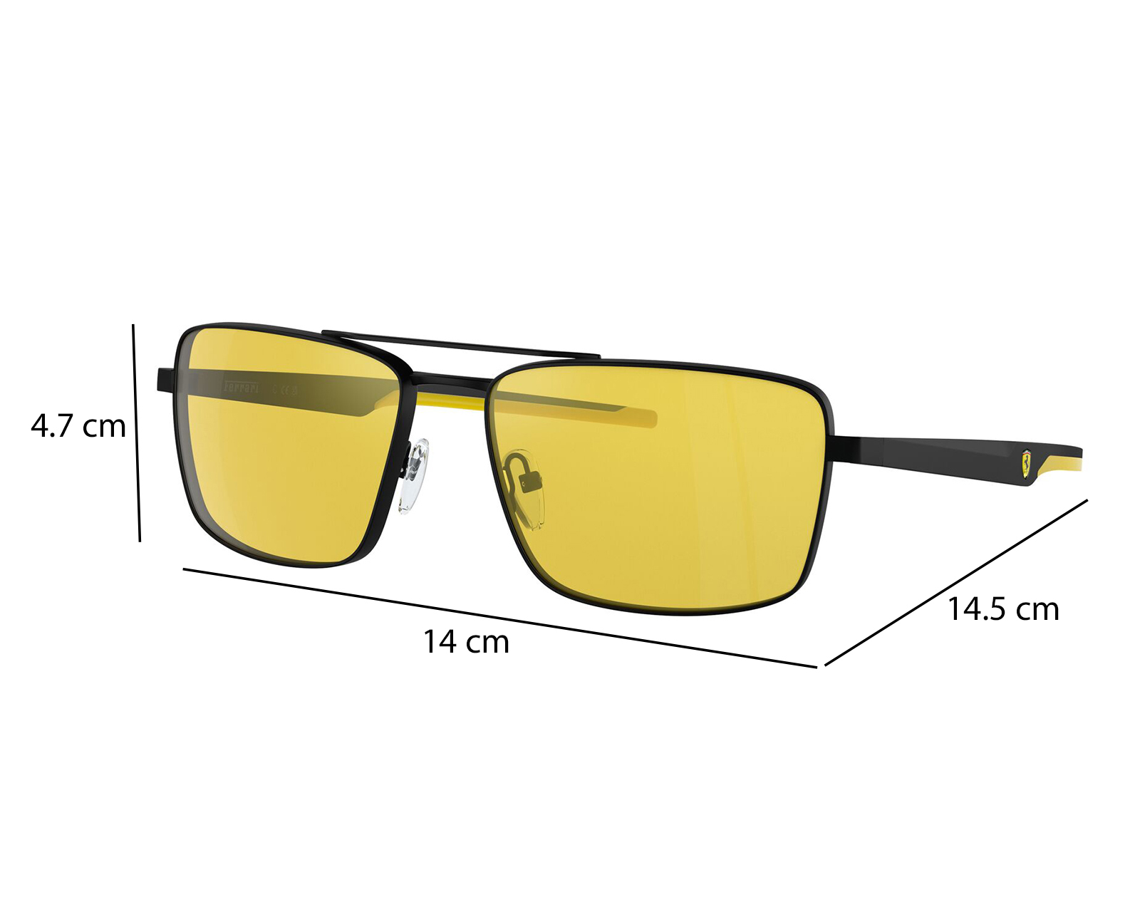 Foto 8 | Foto 8 | Lentes de Sol para Hombre Ferrari Rectangulares Amarillos