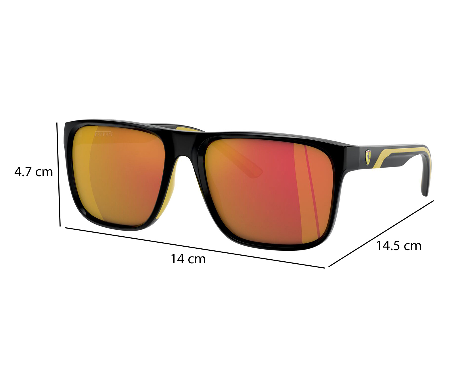 Foto 8 | Foto 8 | Lentes de Sol para Hombre Ferrari Cuadrados Negros