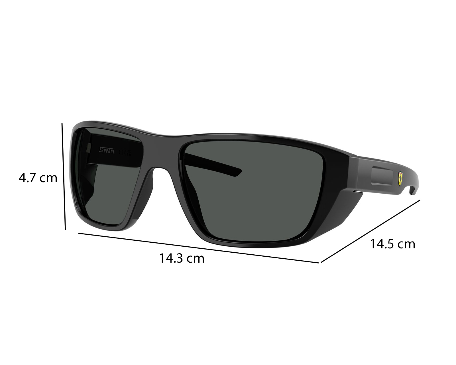 Foto 8 | Foto 8 | Lentes de Sol para Hombre Ferrari Cuadrados Negros