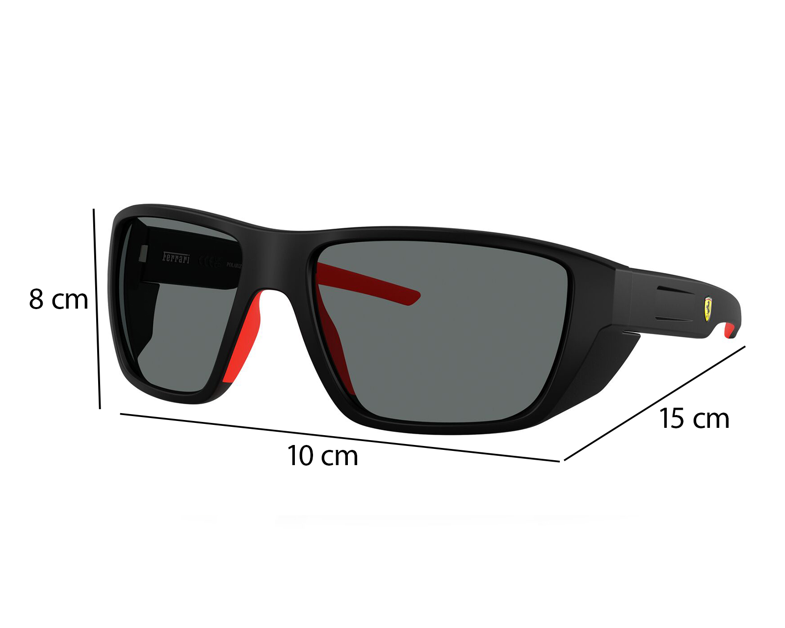 Foto 8 pulgar | Foto 7 | Lentes de Sol para Hombre Ferrari Rectangular 0FZ6012U Negro