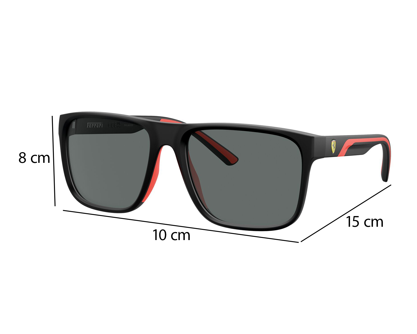 Foto 8 | Foto 8 | Lentes de Sol para Hombre Ferrari Cuadrados 0FZ6002U Negro
