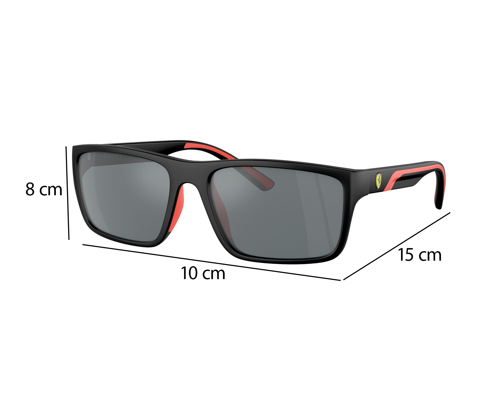Foto 8 pulgar | Foto 7 | Lentes de Sol para Hombre Ferrari Cuadrados 0FZ6003U Negro