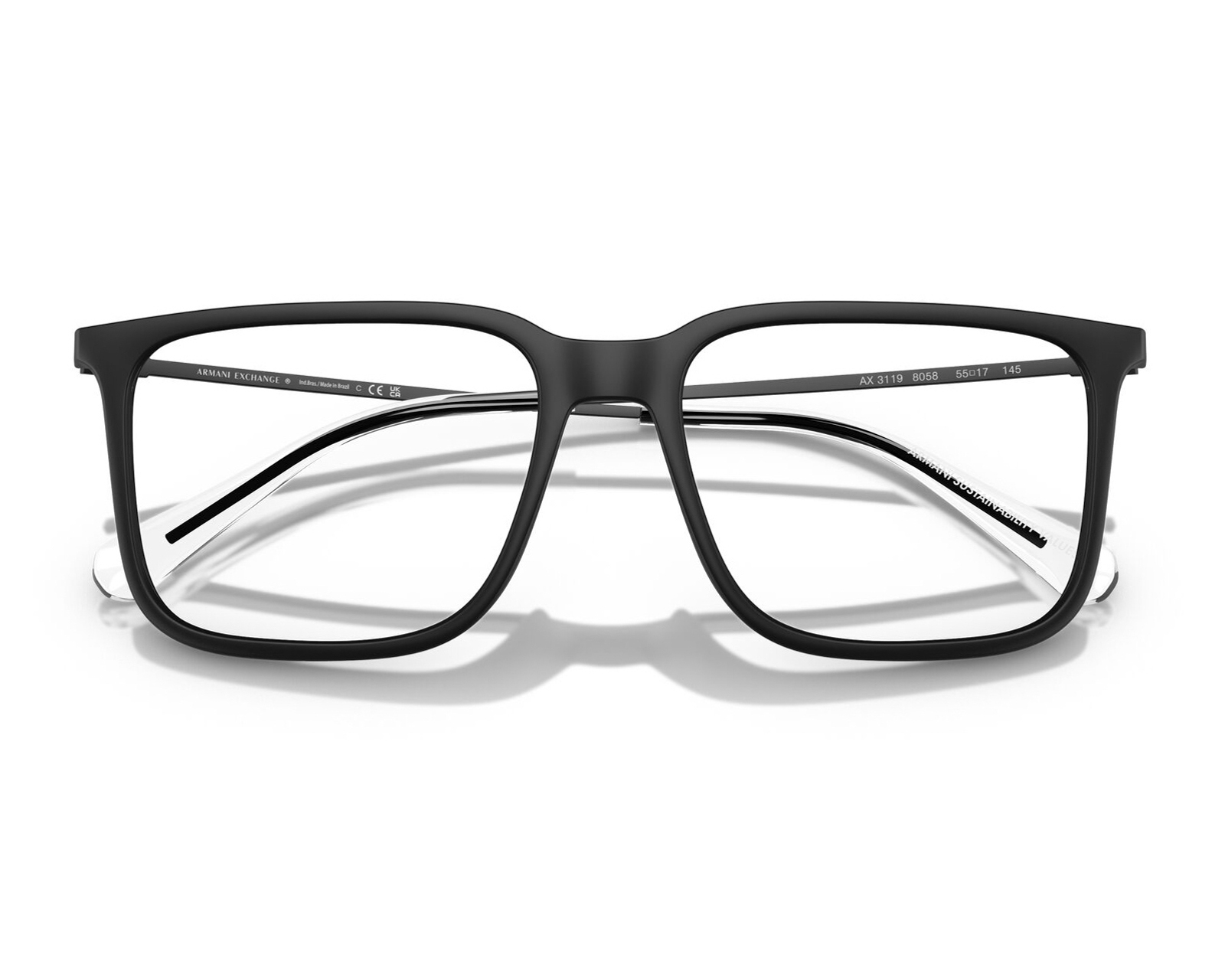 Foto 5 | Foto 5 | Armazón Oftálmico para Hombre Armani Exchange Rectangular Negro