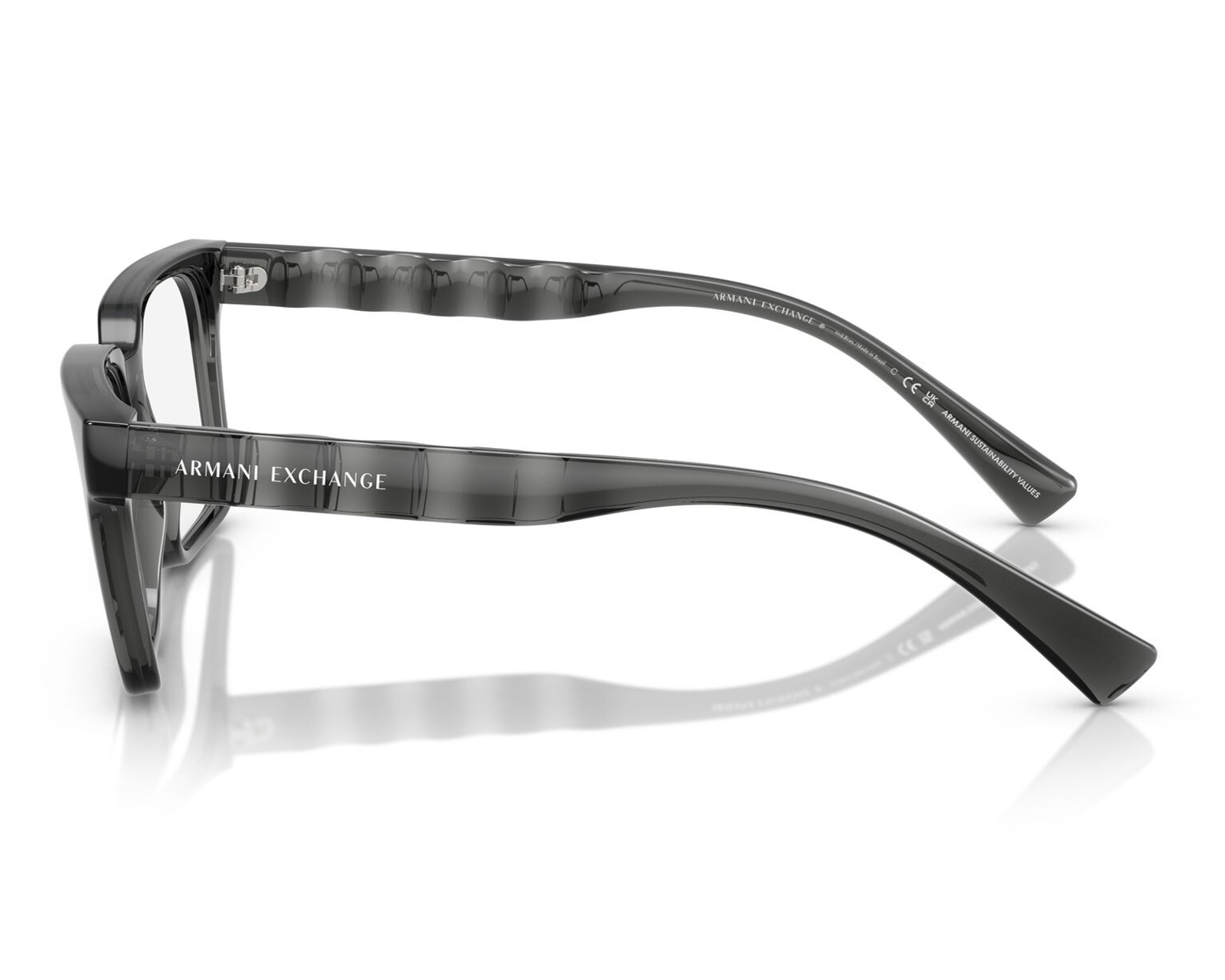 Foto 6 pulgar | Foto 5 | Armazón Oftálmico Unisex Armani Exchange Cuadrado Negro