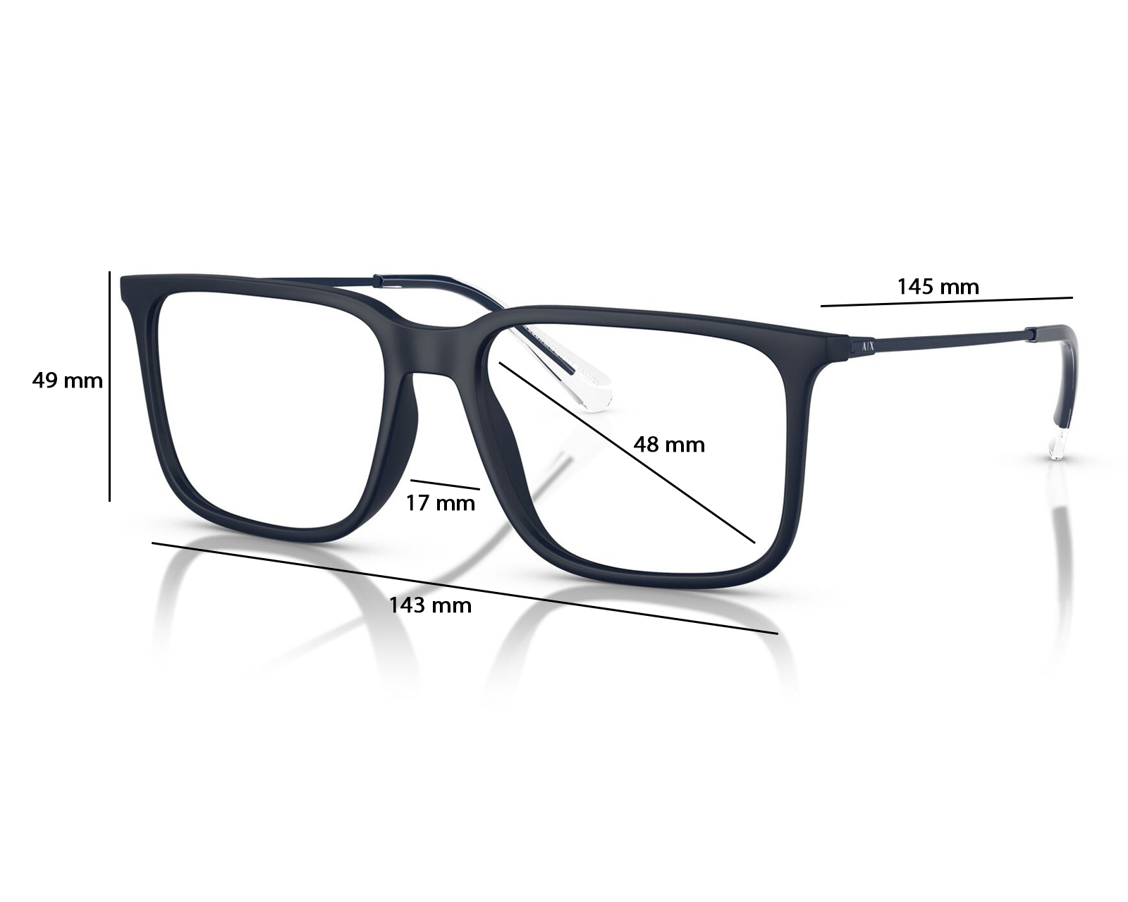 Foto 6 | Foto 6 | Armazón Oftálmico para Hombre Armani Exchange Rectangular Azul