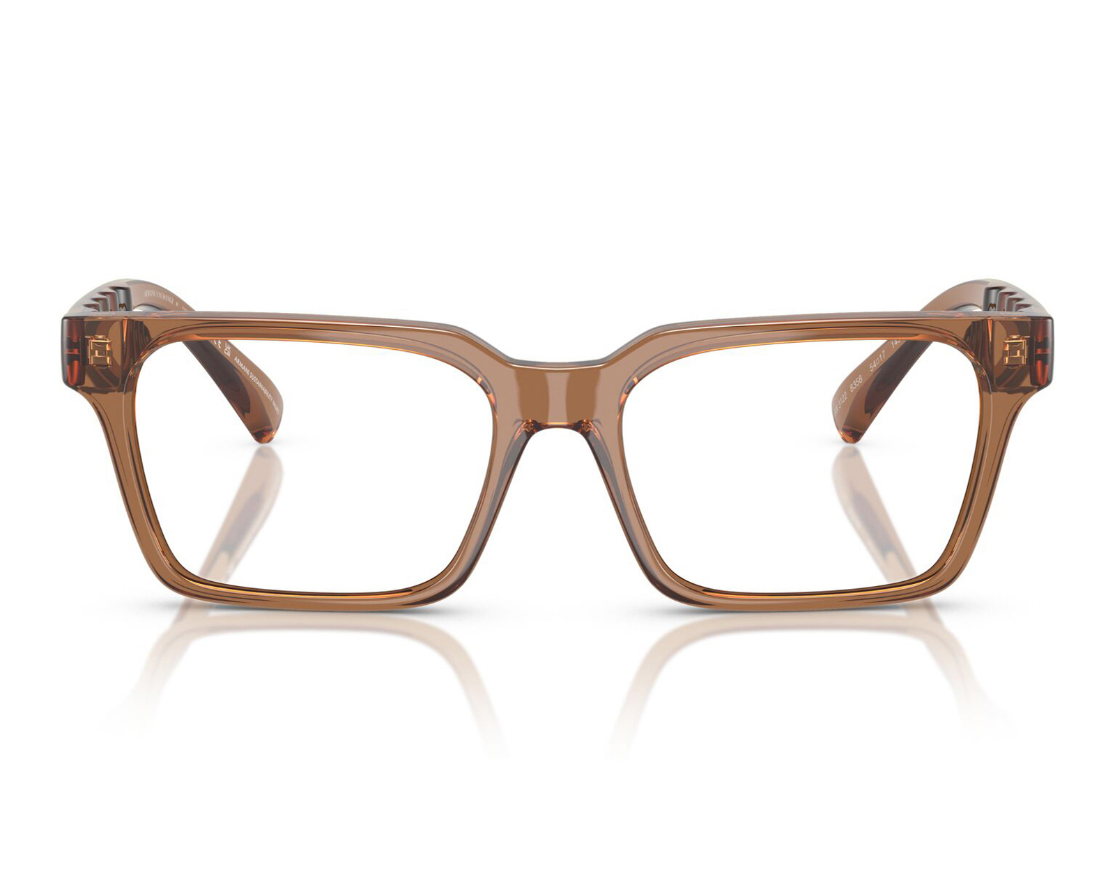 Foto 3 pulgar | Foto 2 | Armazón Oftálmico Unisex Armani Exchange Rectangular Café