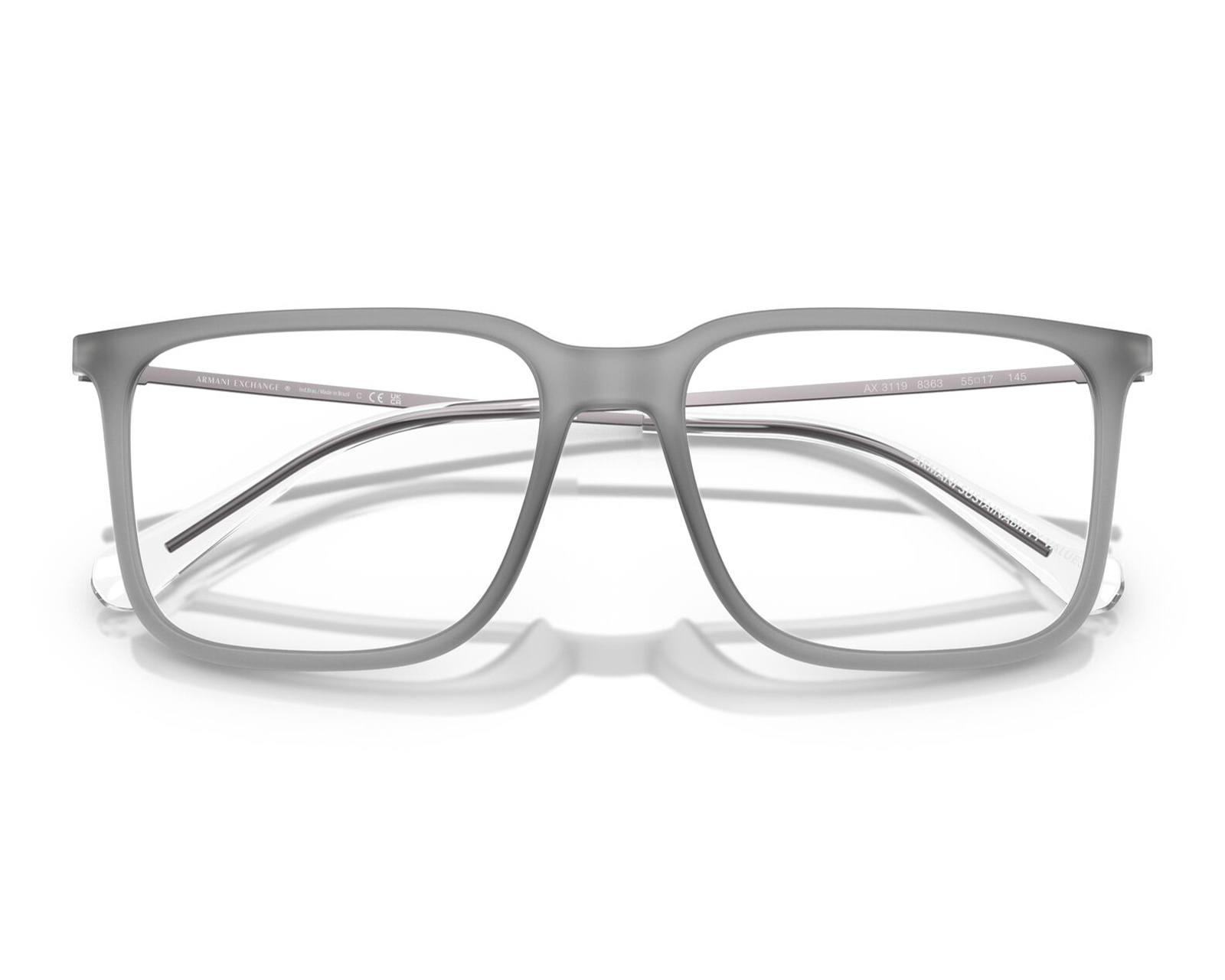 Foto 5 | Foto 5 | Armazón Oftálmico para Hombre Armani Exchange Cuadrado Gris