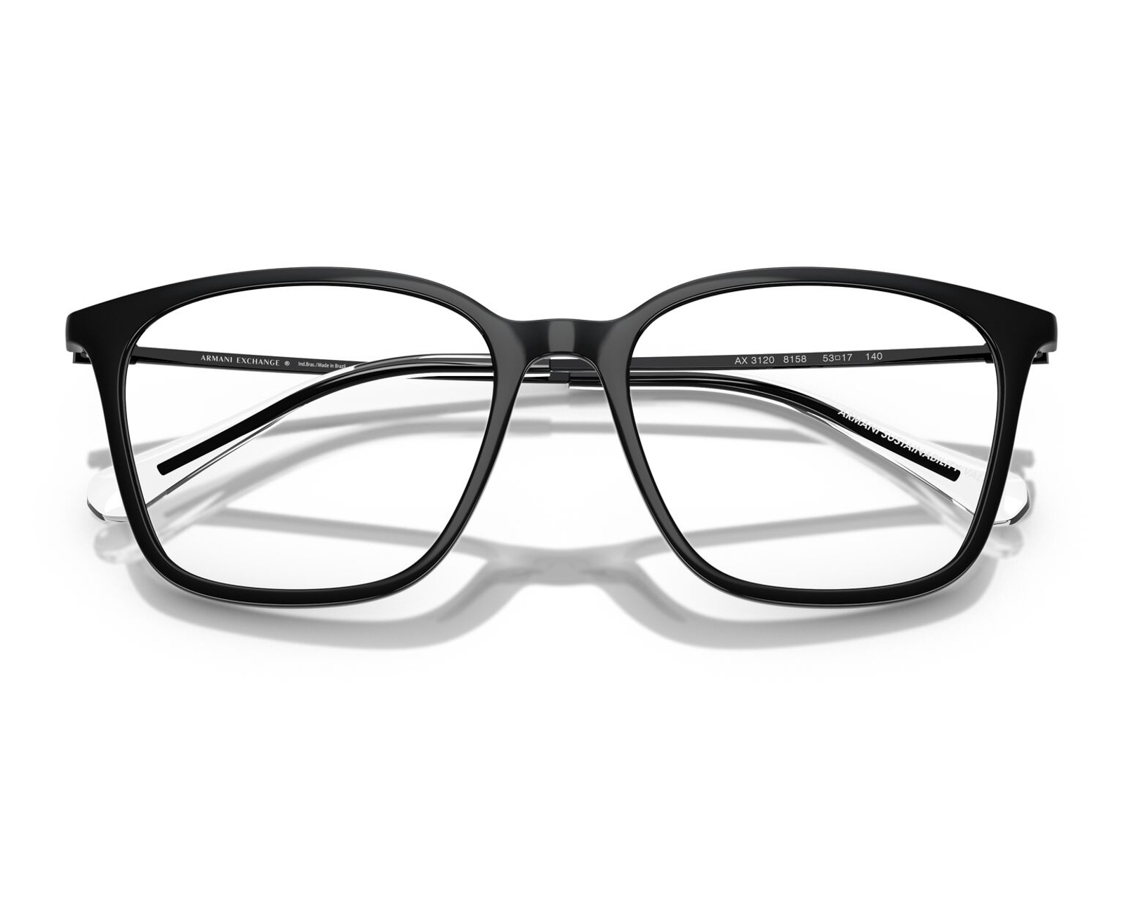 Foto 4 | Foto 4 | Armazón Oftálmico para Hombre Armani Exchange Cuadrado Negro