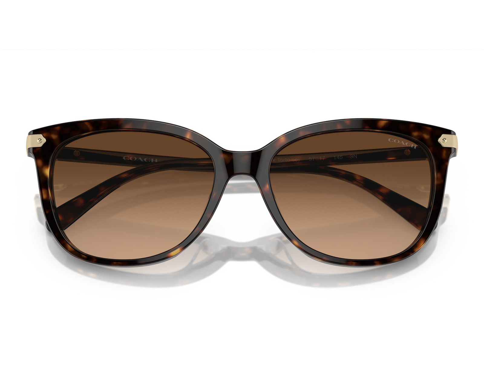 Foto 6 pulgar | Foto 5 | Lentes de Sol para Mujer Coach Dark Tortoise Wayfarer Café