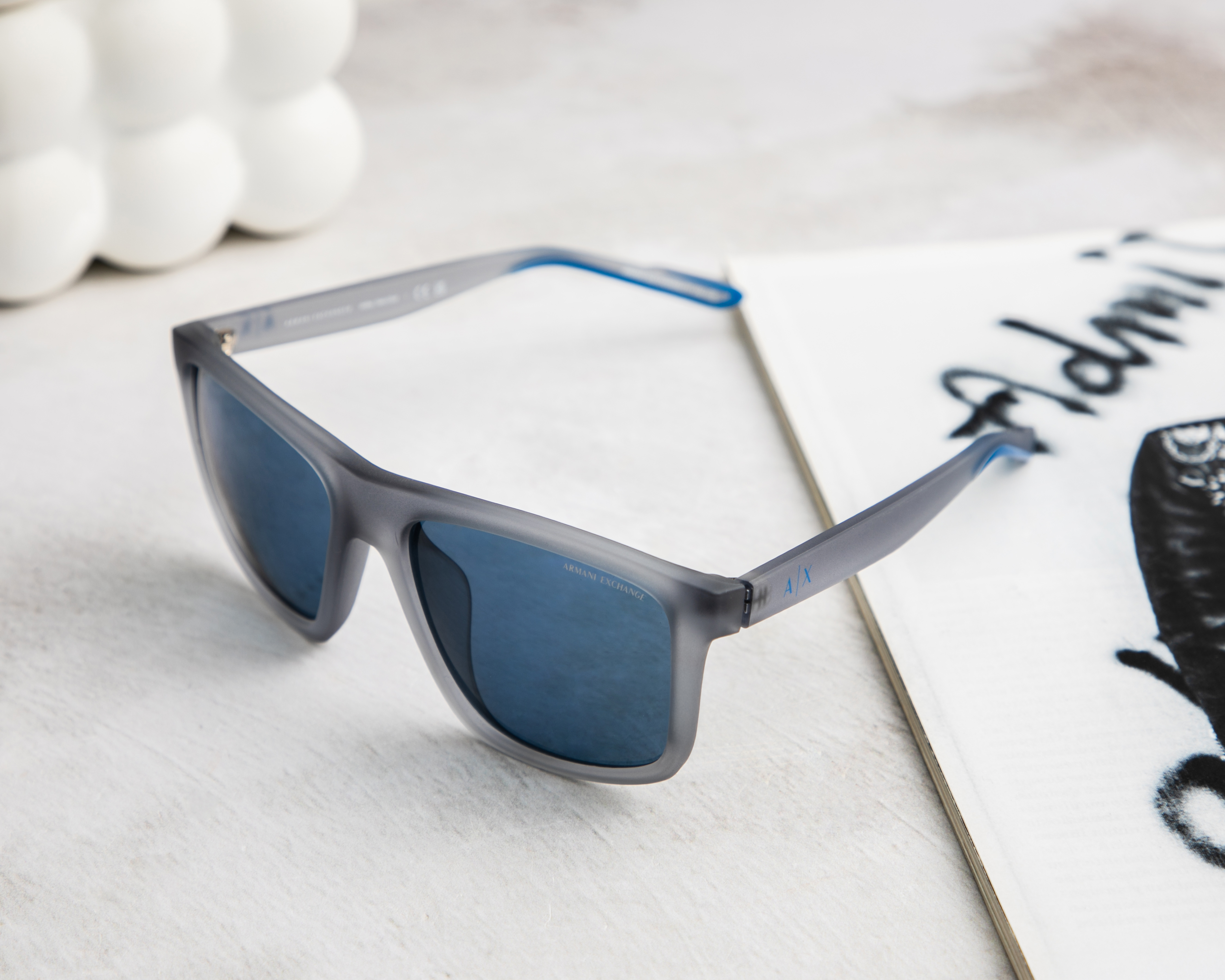 Foto 6 | Foto 6 | Lentes de Sol para Hombre Armani Exchange Cuadrados Gris
