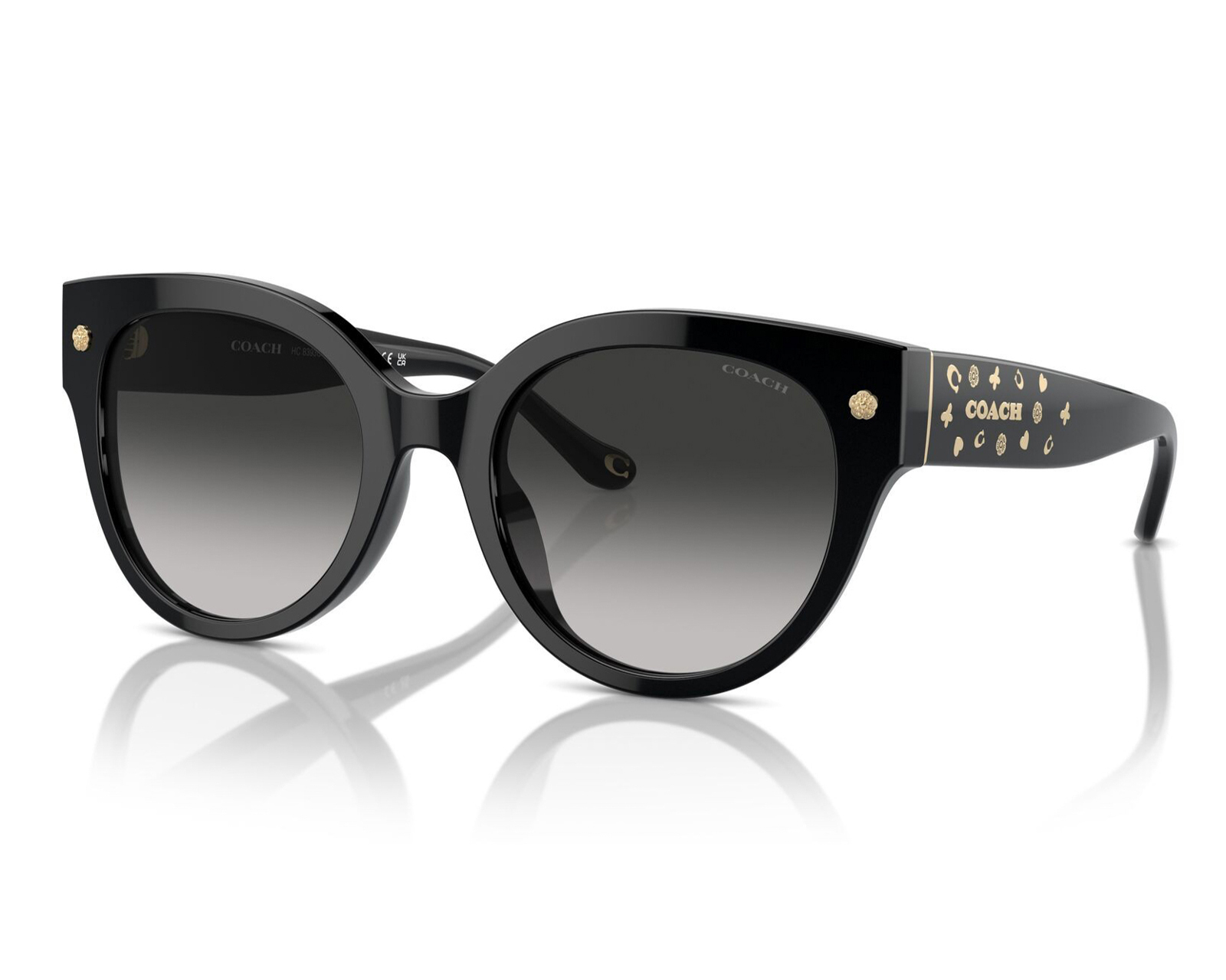 Lentes de Sol para Mujer Coach Redondos Negros