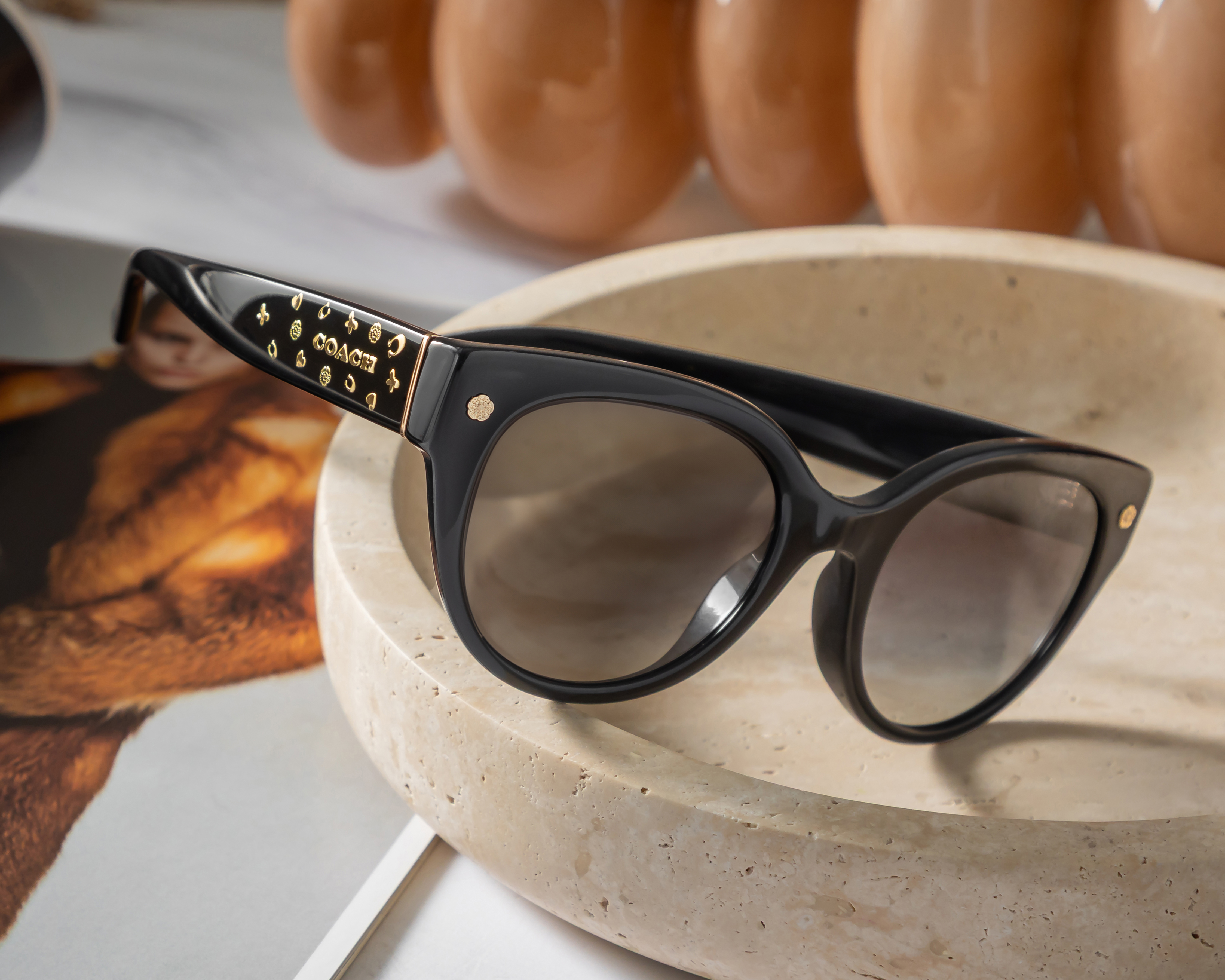 Foto 6 | Foto 6 | Lentes de Sol para Mujer Coach Redondos Negros