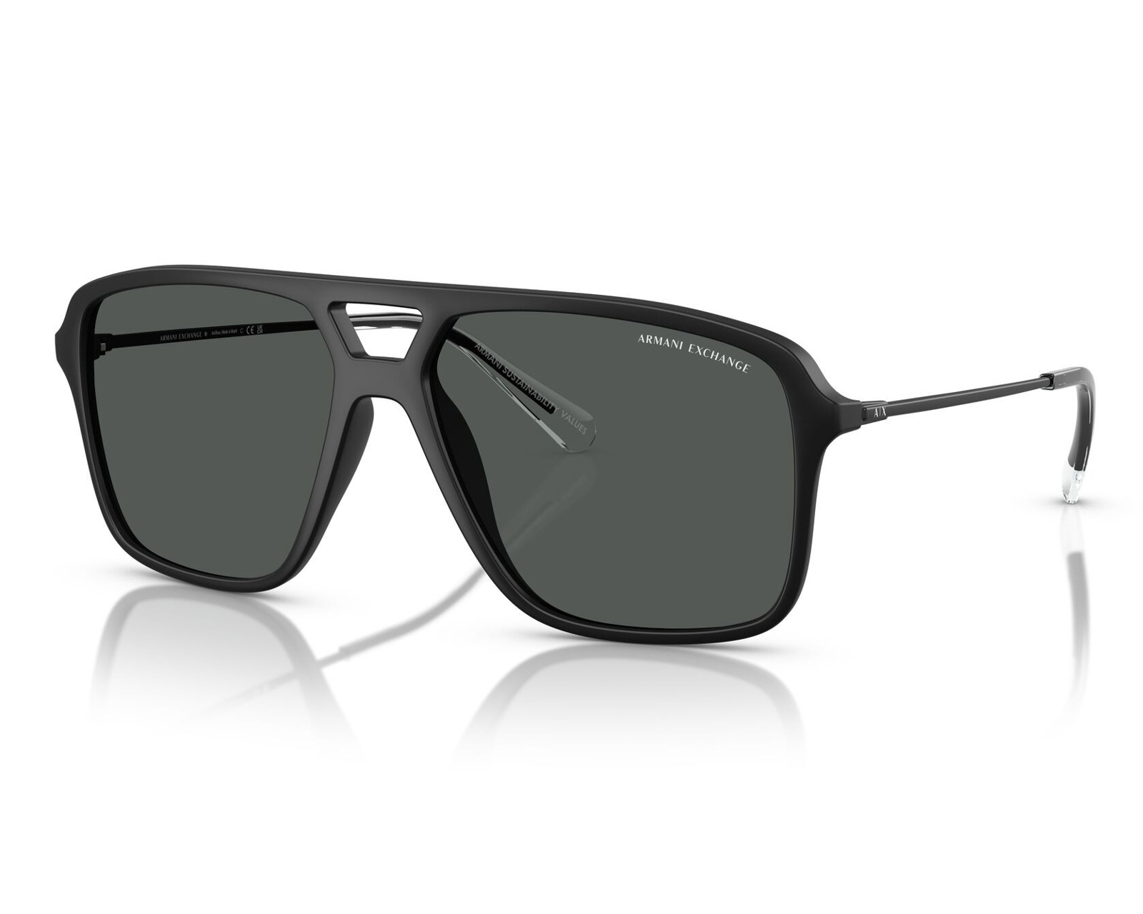 Foto 2 pulgar | Foto 1 | Lentes de Sol para Hombre Armani Exchange Aviador Negros