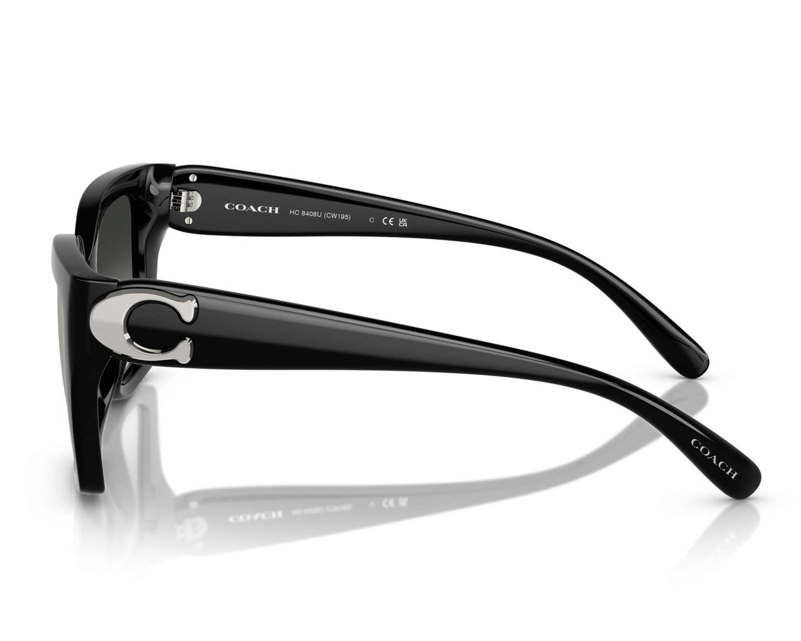 Foto 5 pulgar | Foto 4 | Lentes de Sol para Mujer Coach Rectangulares Negros