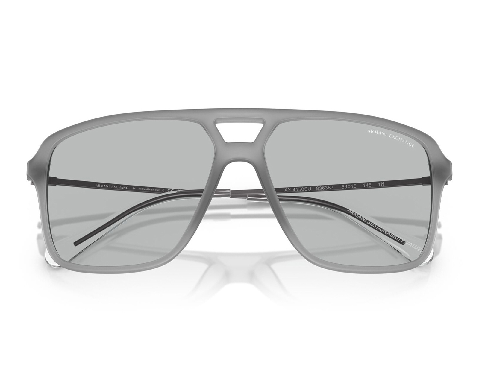 Foto 5 pulgar | Foto 4 | Lentes de Sol para Hombre Armani Exchange Cuadrados Gris