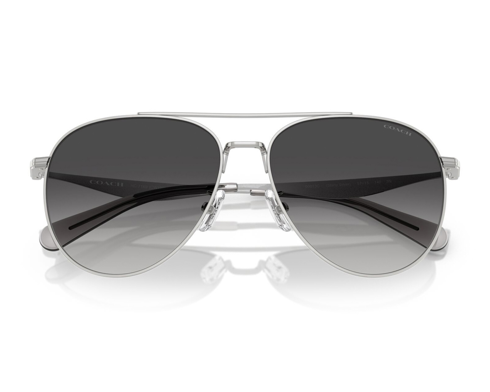 Foto 6 pulgar | Foto 5 | Lentes de Sol para Mujer Coach Aviador Plateado