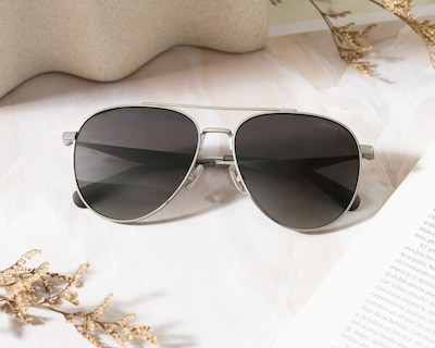Foto 6 | Foto 6 | Lentes de Sol para Mujer Coach Aviador Plateado