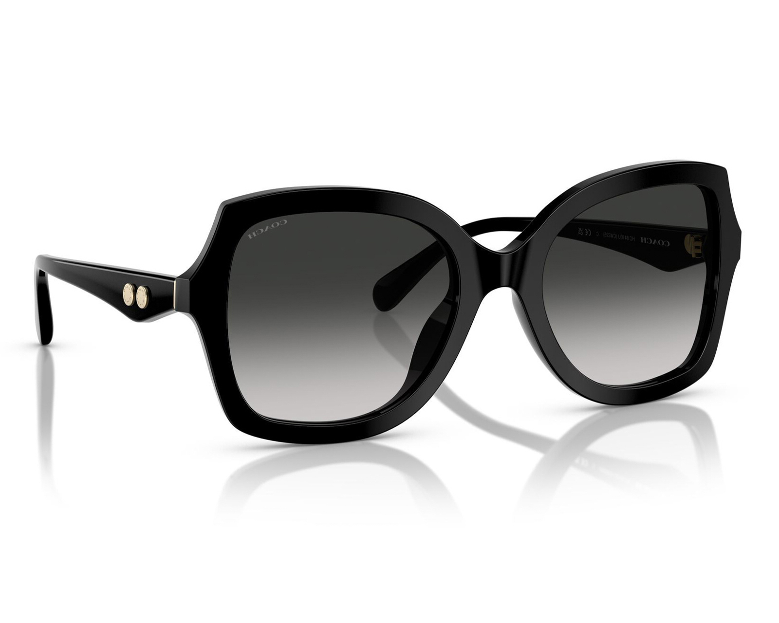 Lentes de Sol para Mujer Coach Cuadrados Negro