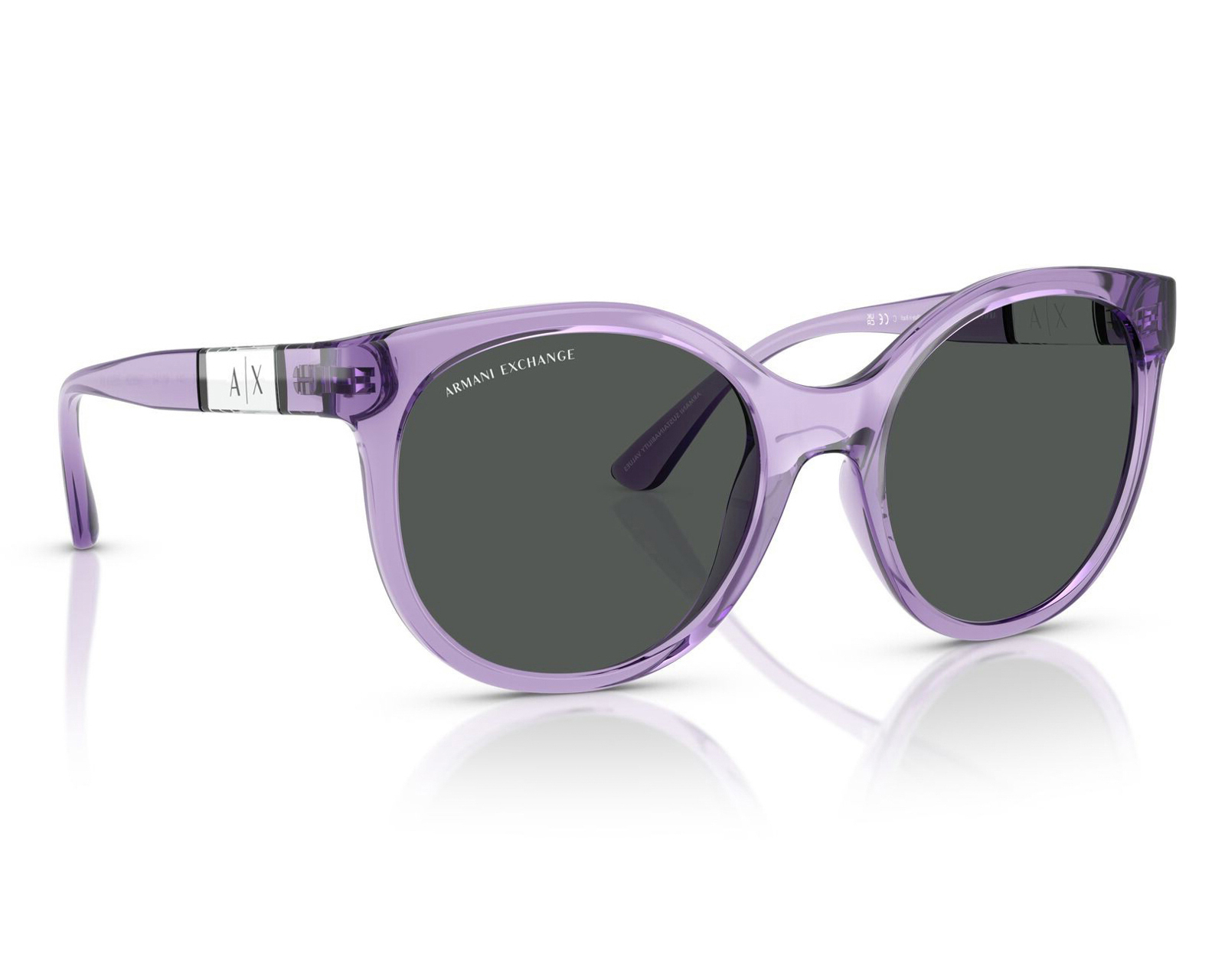 Foto 2 pulgar | Foto 1 | Lentes de Sol para Mujer Armani Exchange Redondos 0AX4120S 823687 Morados