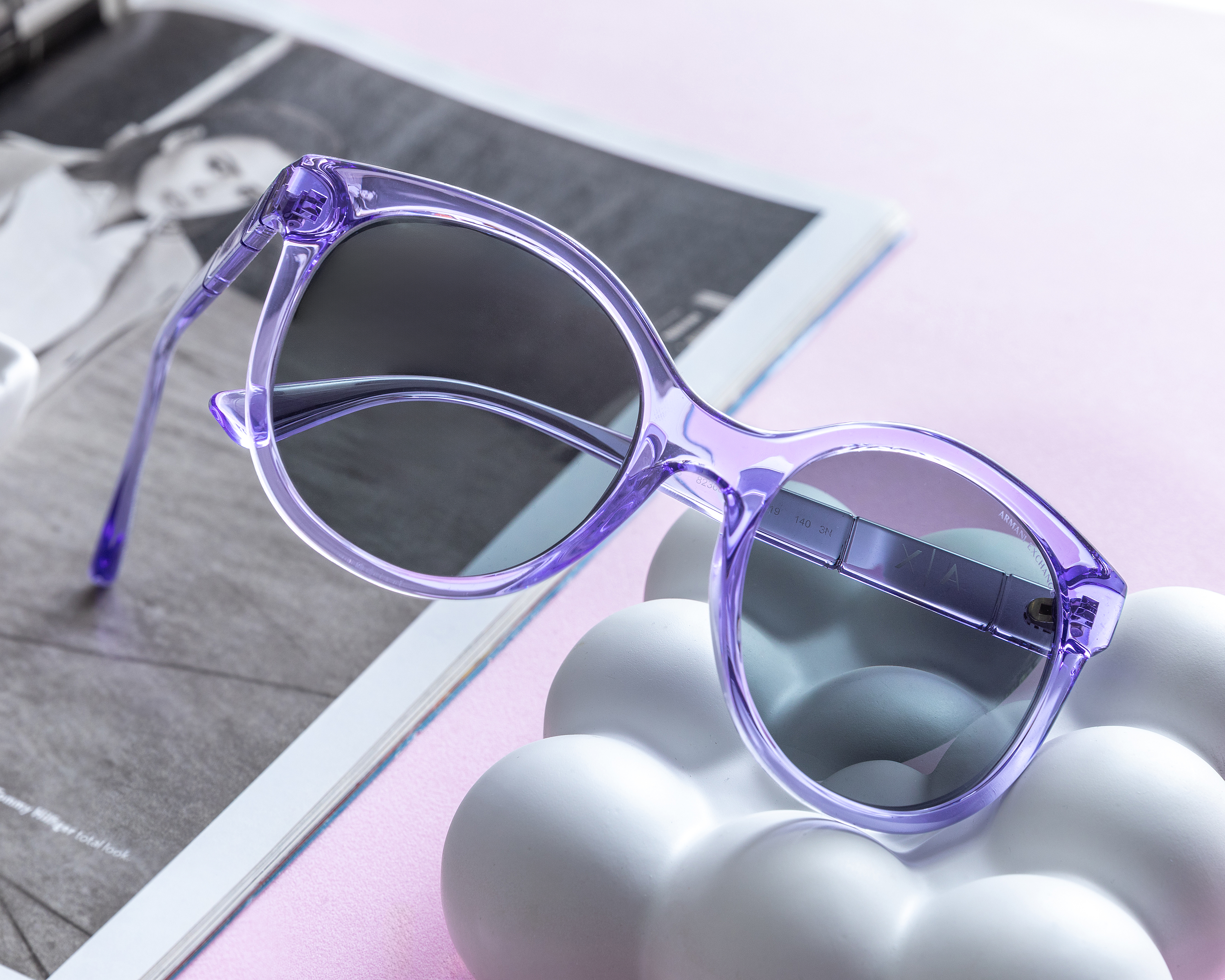 Foto 6 | Foto 6 | Lentes de Sol para Mujer Armani Exchange Redondos Morados