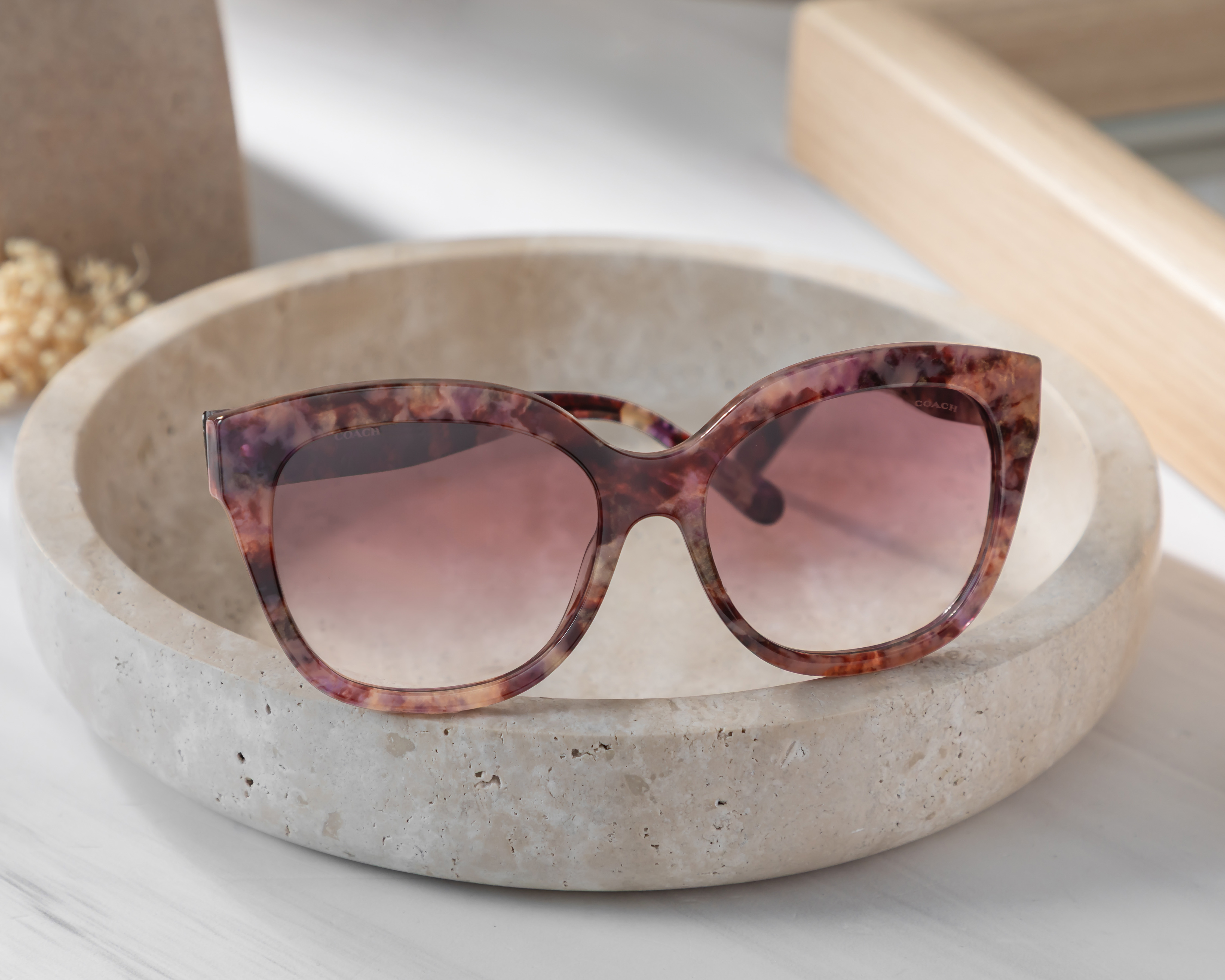 Foto 6 | Foto 6 | Lentes de Sol para Mujer Coach Redondos Café