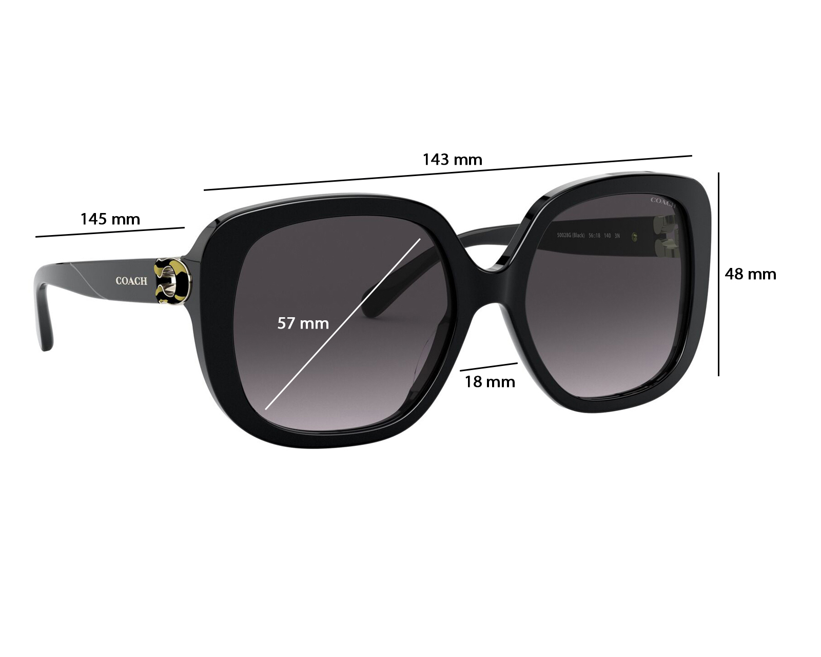 Foto 7 | Foto 7 | Lentes de Sol para Mujer Coach Redondos Negro