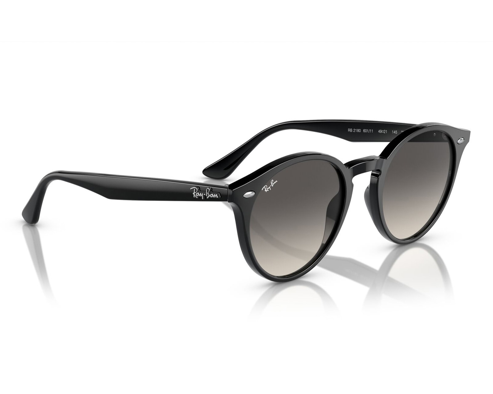 Lentes de Sol Unisex Ray-Ban Redondos 0RX2180 601/11 Negro